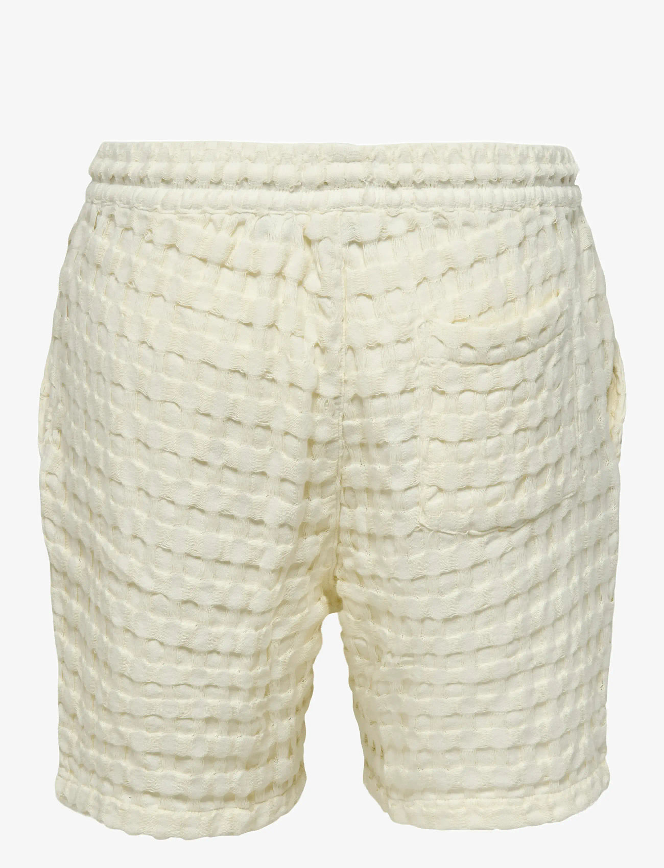 ONLY & SONS - ONSTEL BRADDOCK WAFFLE SHORTS - die niedrigsten preise - egret - 1