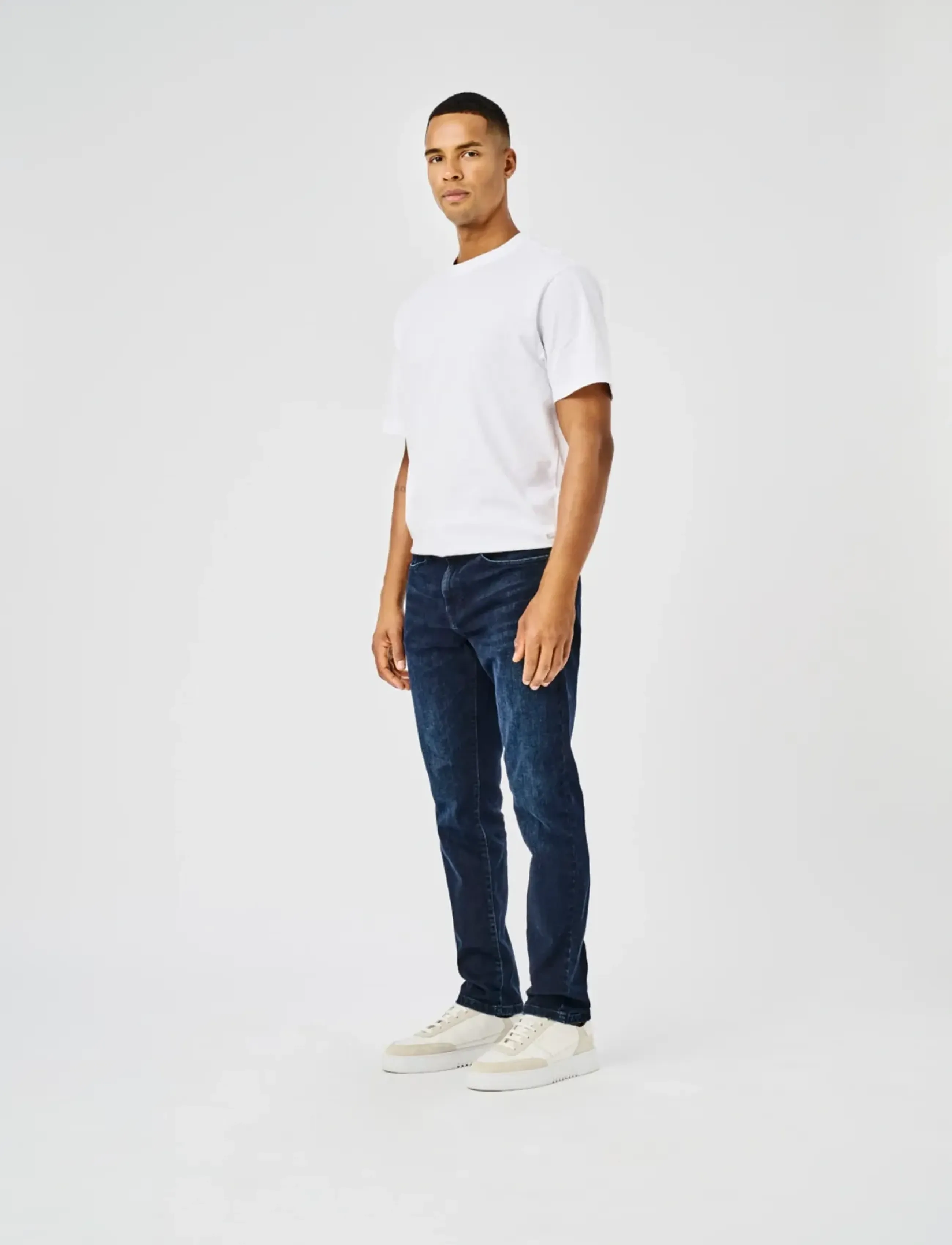 ONLY & SONS ONSWEFT REG. BLUE BLK 2652 MAT DNM NOOS - Tavalised teksad - BLUE BLACK DENIM / navy