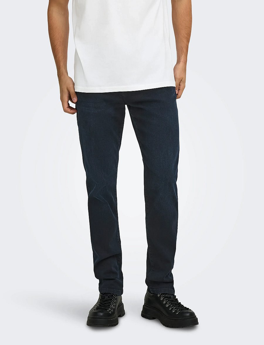 ONLY & SONS - ONSWEFT REG. BLUE BLK 2652 MAT DNM NOOS - normale jeans - blue black denim - 0
