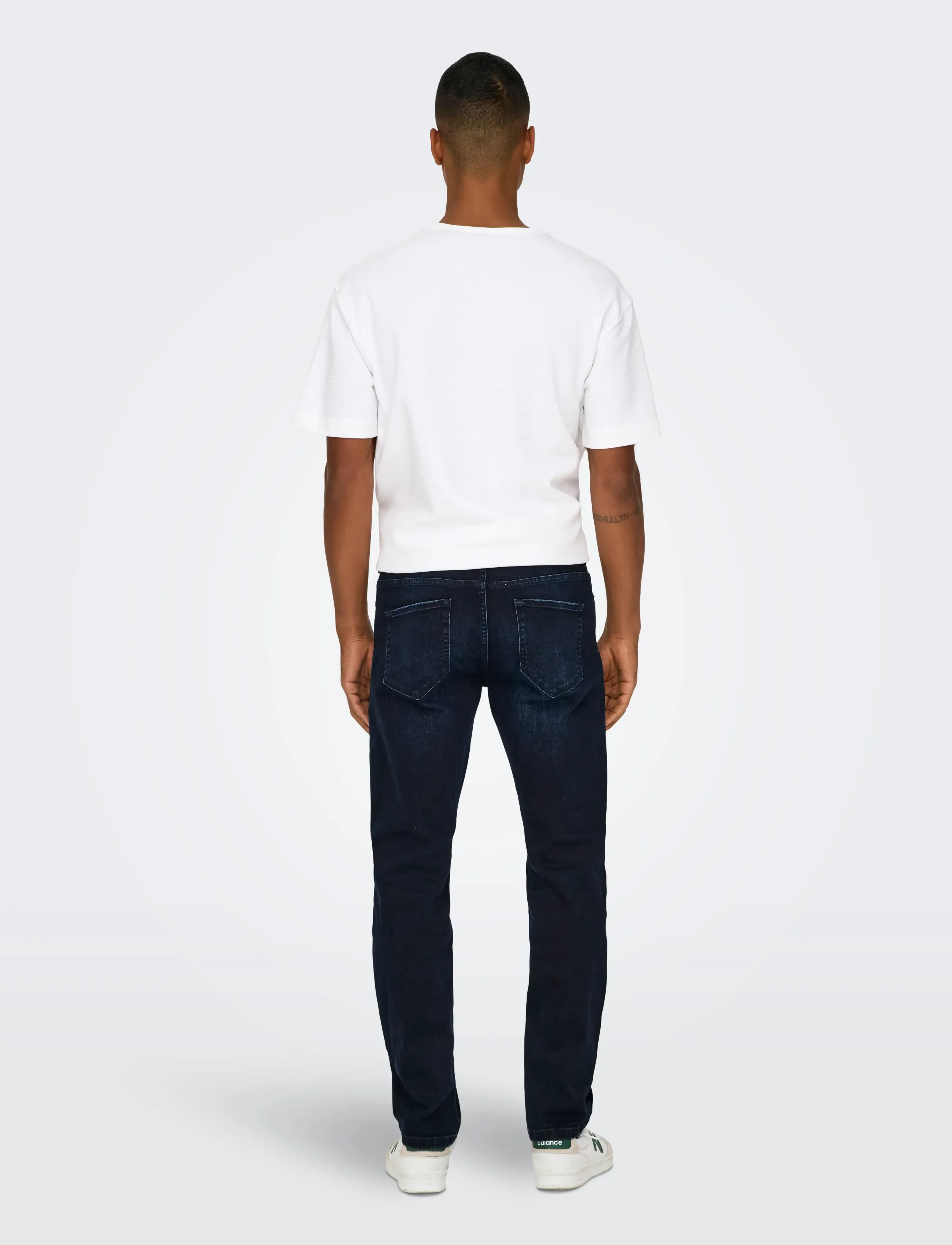 ONLY & SONS - ONSWEFT REG. BLUE BLK 2652 MAT DNM NOOS - regular jeans - blue black denim - 3