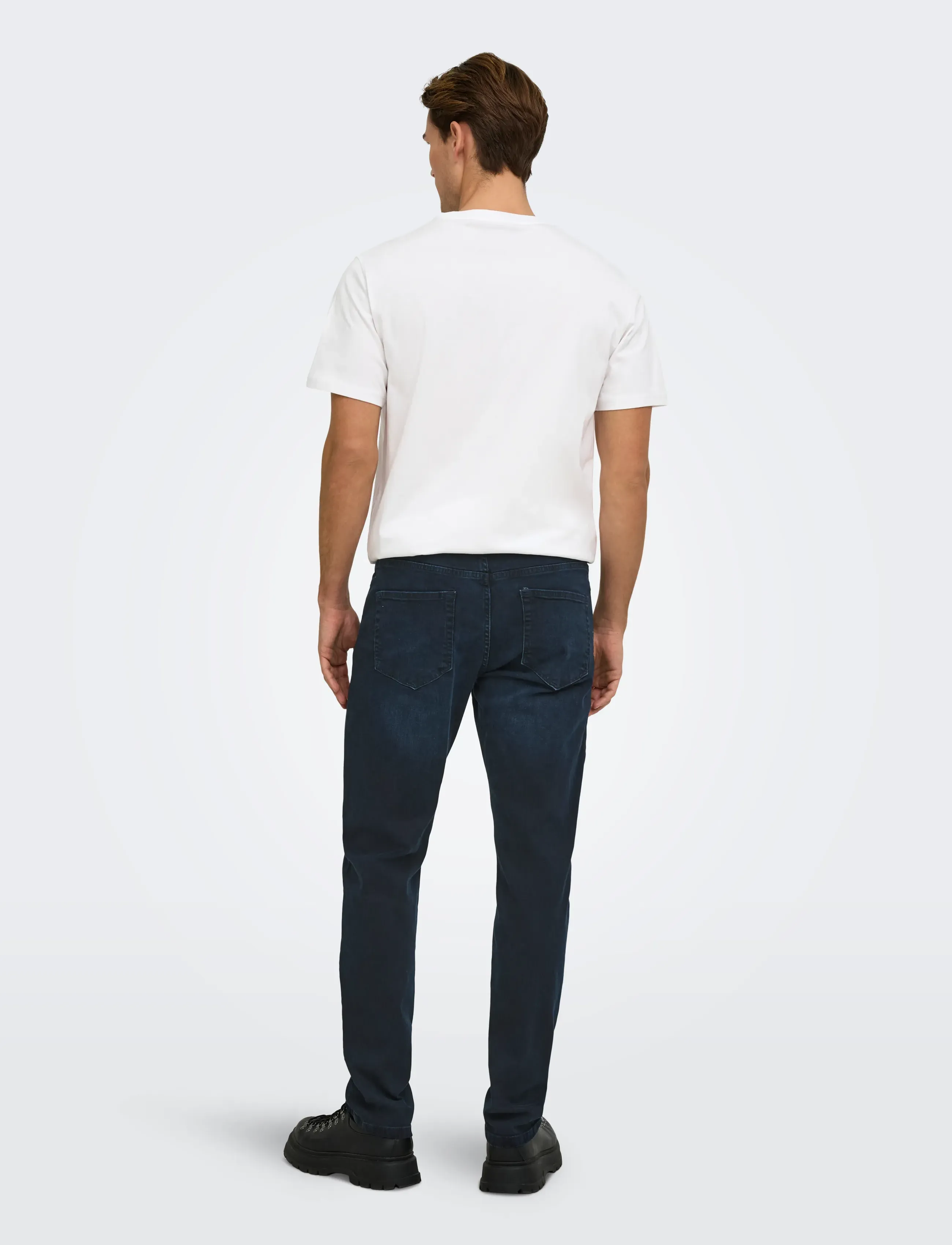 ONLY & SONS - ONSWEFT REG. BLUE BLK 2652 MAT DNM NOOS - normale jeans - blue black denim - 3