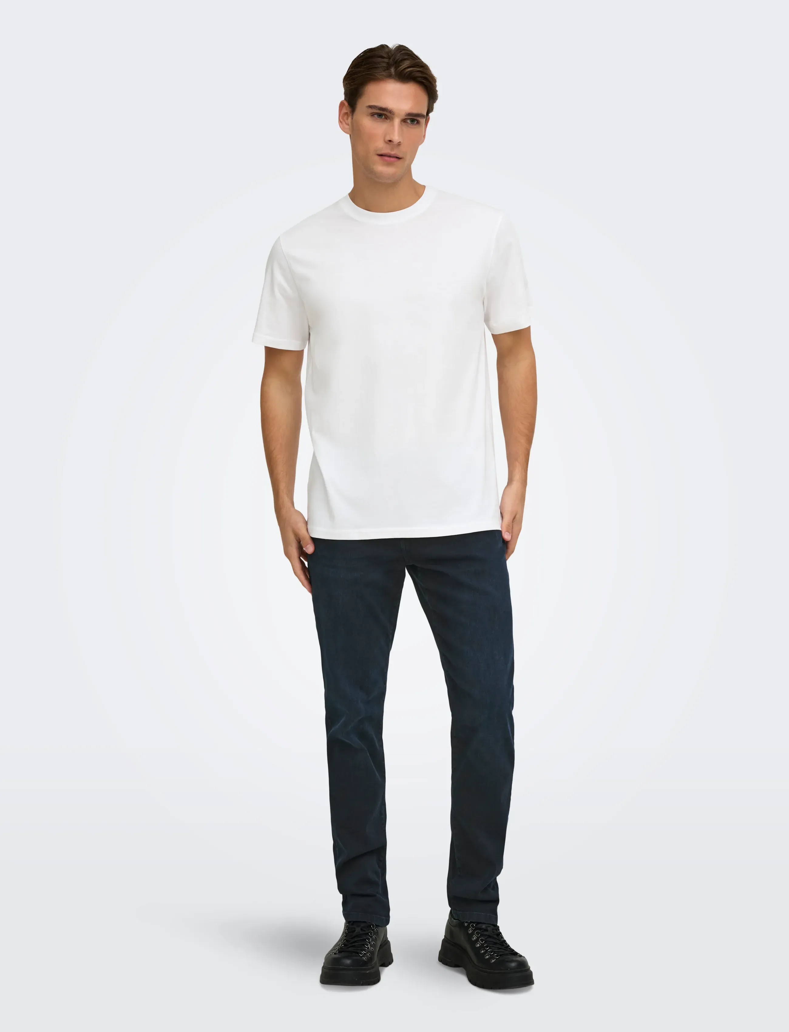 ONLY & SONS - ONSWEFT REG. BLUE BLK 2652 MAT DNM NOOS - normale jeans - blue black denim - 4