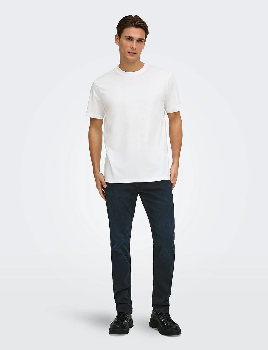 ONLY & SONS - ONSWEFT REG. BLUE BLK 2652 MAT DNM NOOS - normale jeans - blue black denim - 4