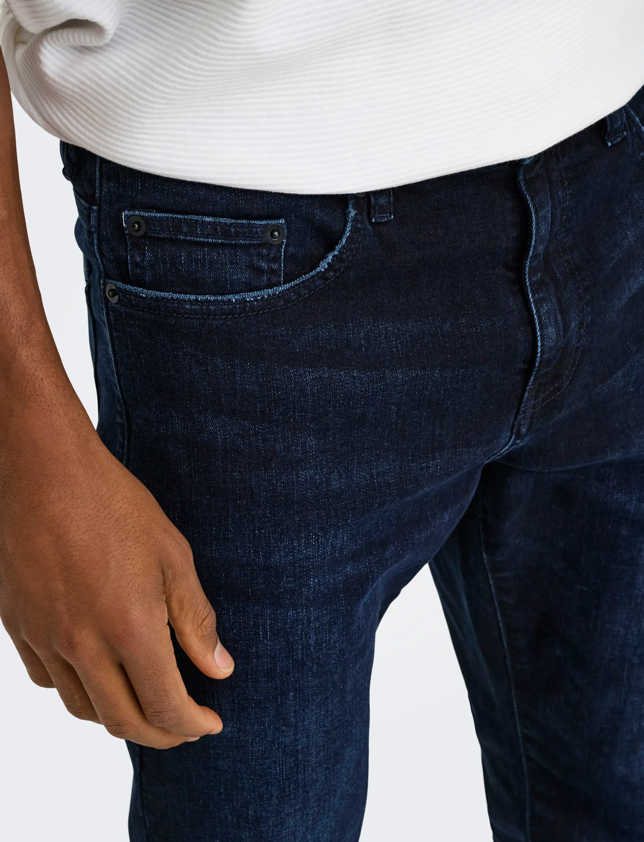 ONLY & SONS - ONSWEFT REG. BLUE BLK 2652 MAT DNM NOOS - regular jeans - blue black denim - 5