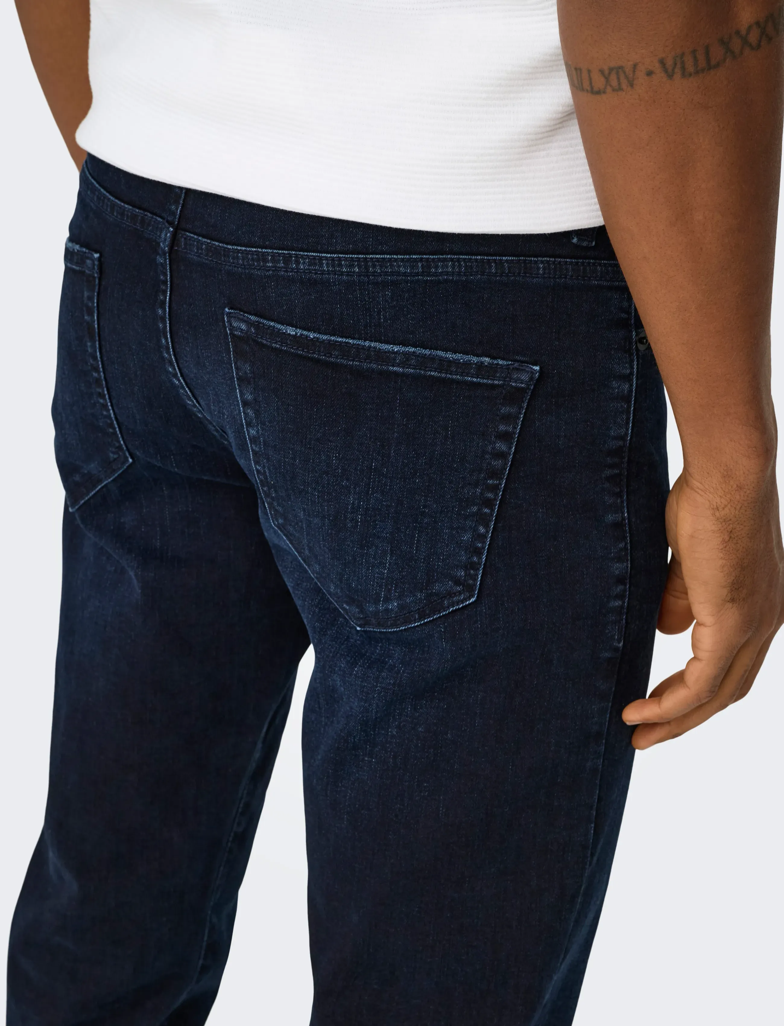 ONLY & SONS ONSWEFT REG. BLUE BLK 2652 MAT DNM NOOS - Jeans - BLUE BLACK DENIM / navy