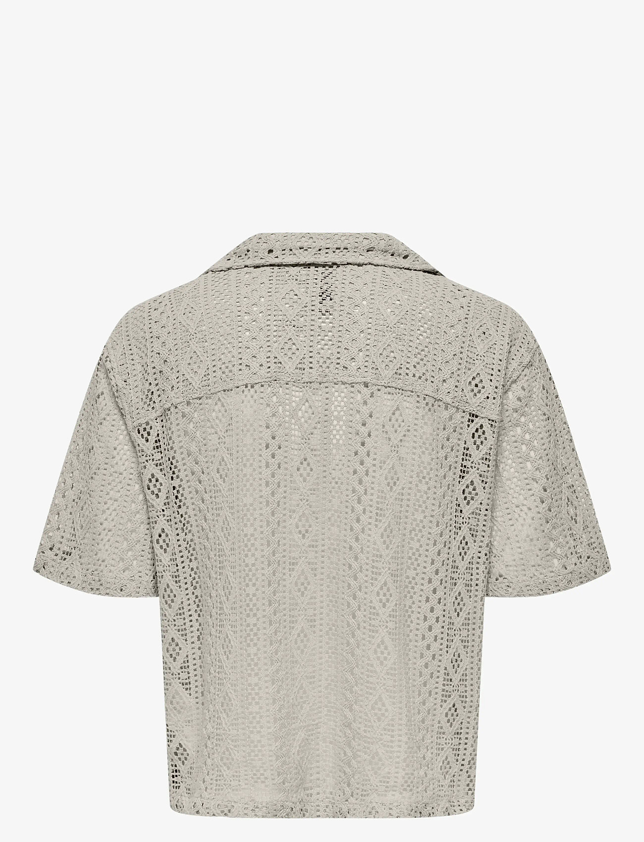 ONLY & SONS - ONSNOVAK RLX RESORT SS LACE SHIRT - kurzarmhemden - moonstruck - 1