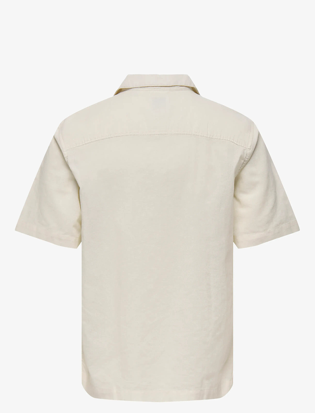 ONLY & SONS - ONSGALI RLX RESORT SS EMB SHIRT - short-sleeved shirts - egret - 2
