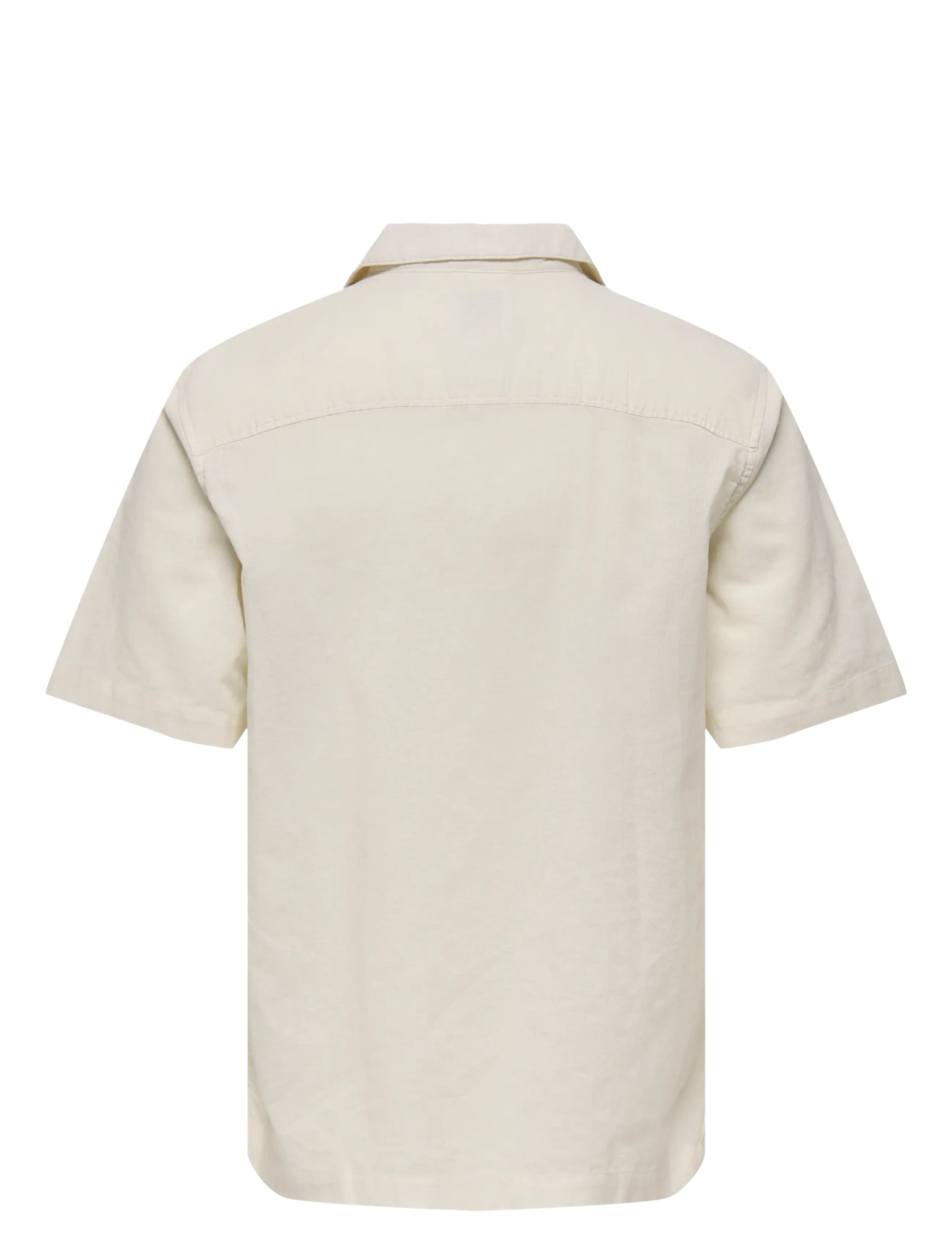 ONLY & SONS - ONSGALI RLX RESORT SS EMB SHIRT - lyhythihaiset kauluspaidat - egret - 2