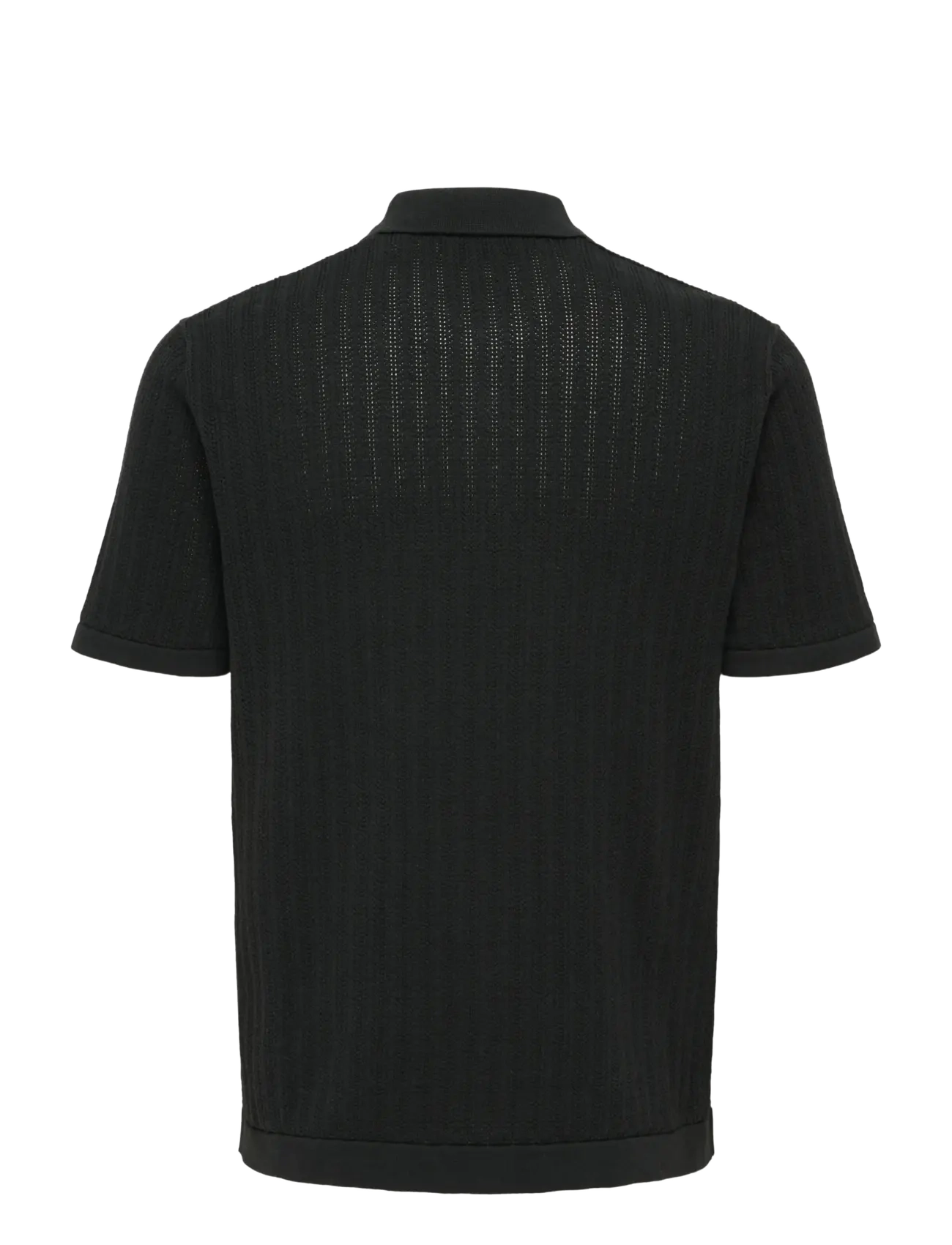 ONLY & SONS - ONSMOON REG 12 SS POLO KNIT NOOS - polostrik - black - 2