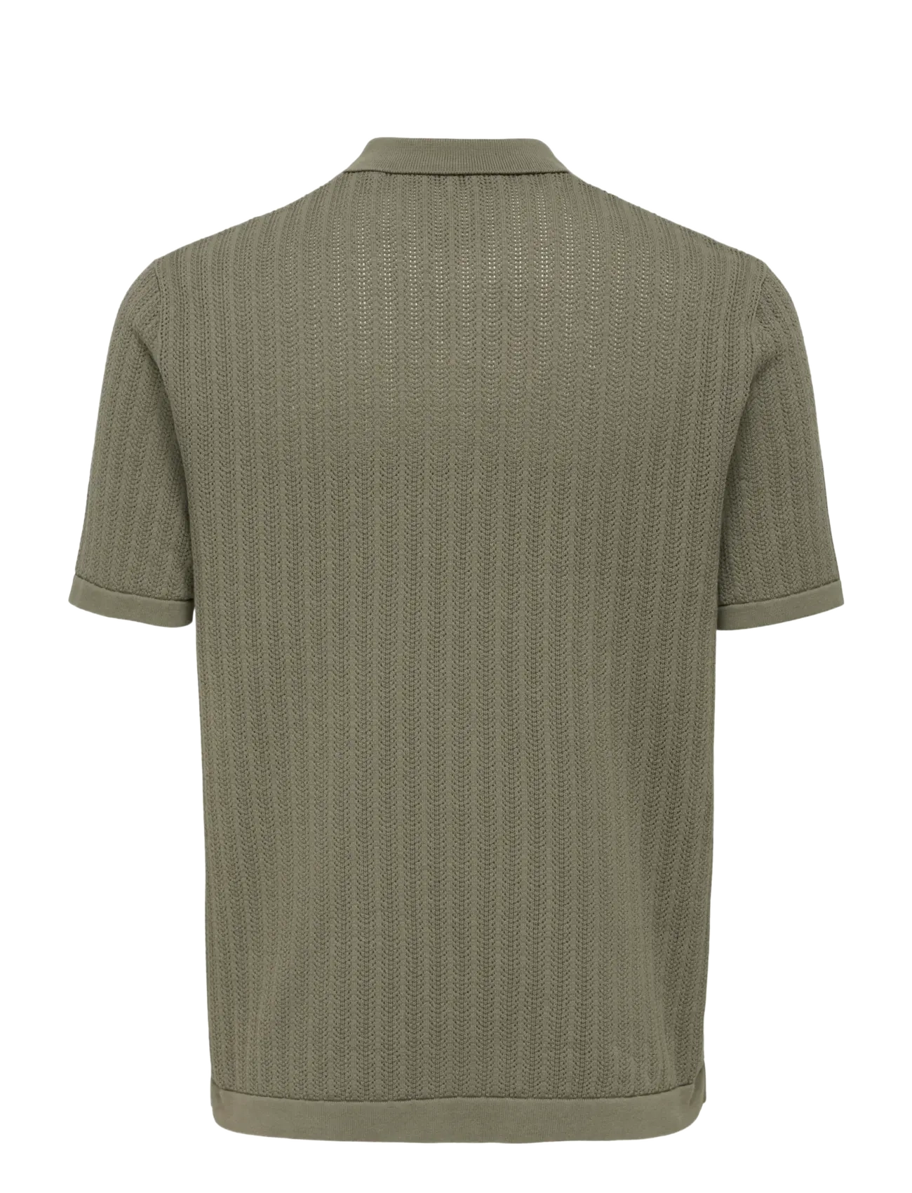 ONLY & SONS - ONSMOON REG 12 SS POLO KNIT NOOS - polostrik - bungee cord - 2