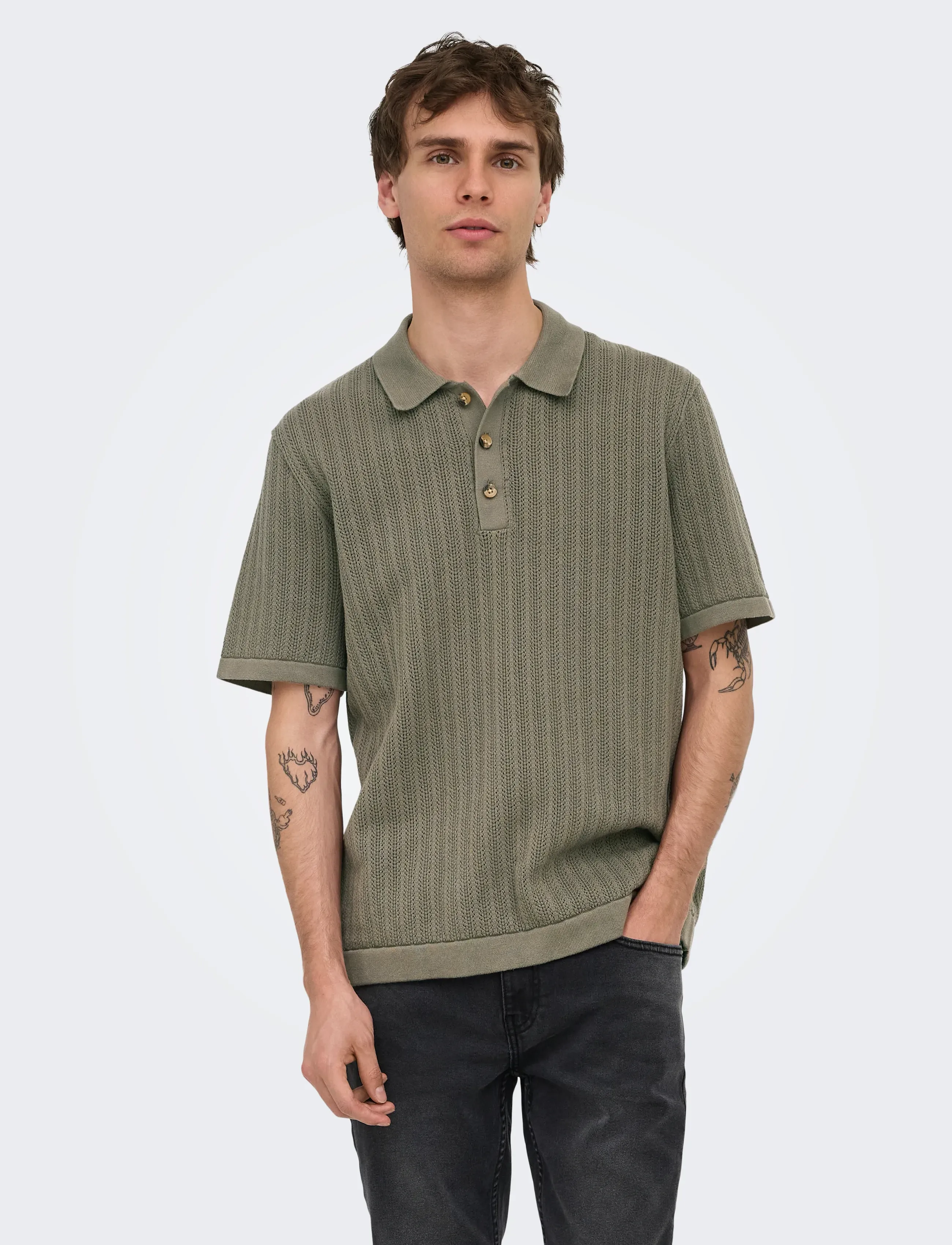 Onsmoon Reg 12 Ss Polo Knit Noos