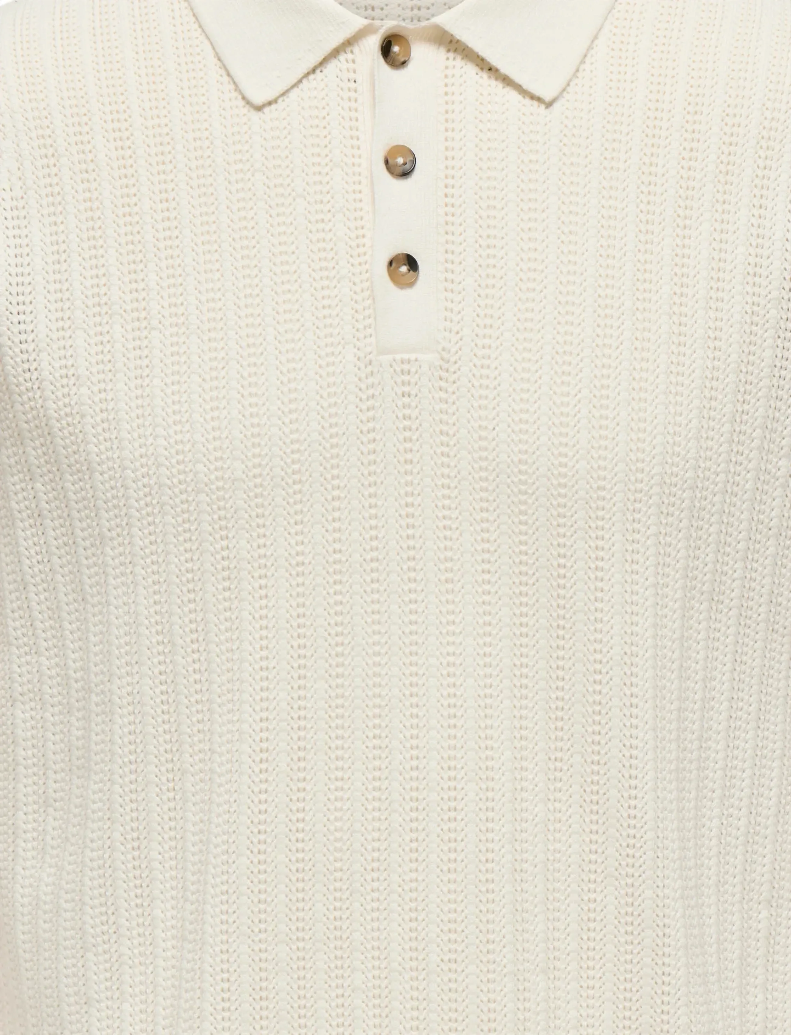 ONLY & SONS - ONSMOON REG 12 SS POLO KNIT NOOS - kootud polosärgid - egret - 2