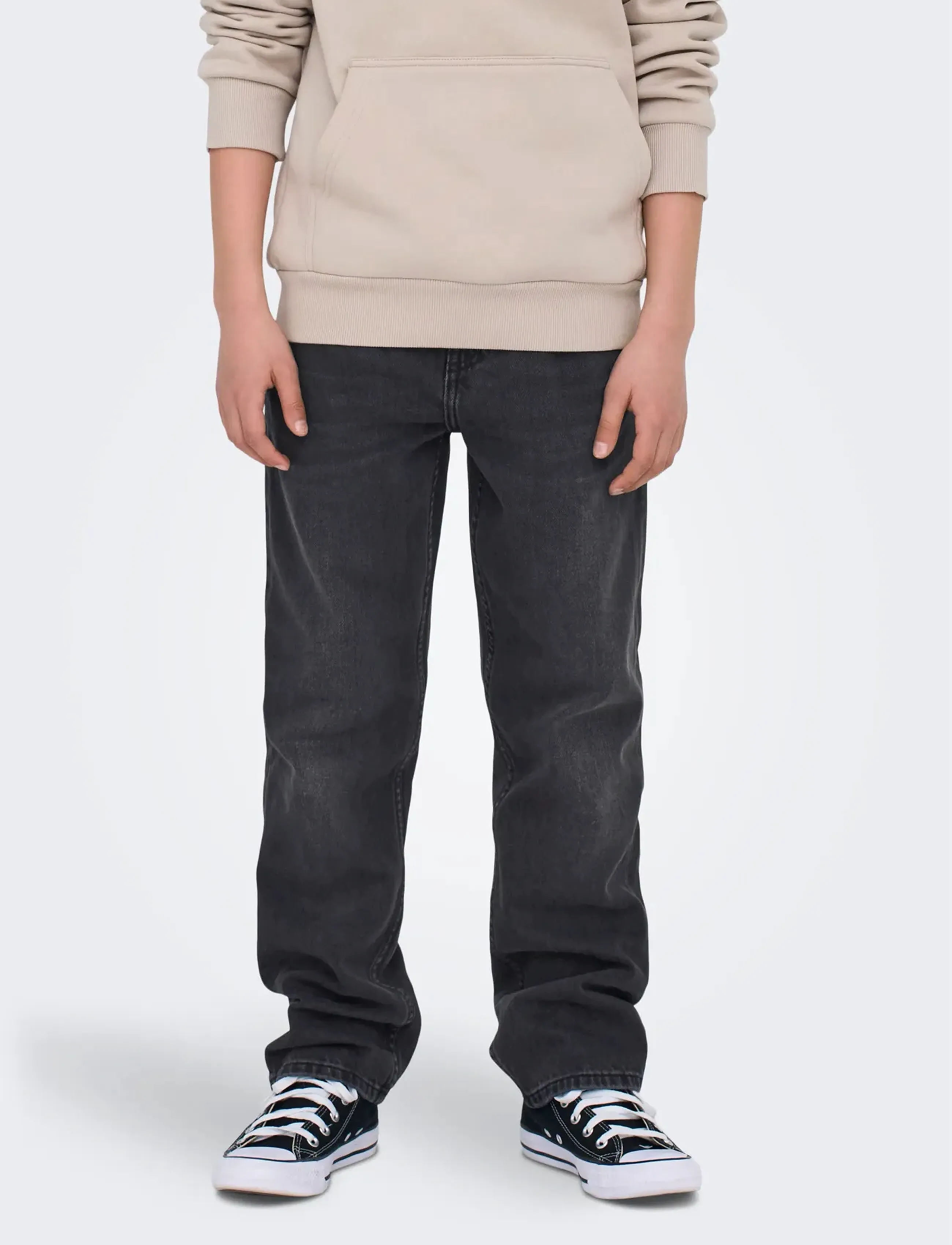 ONLY & SONS OSJEDGE STRAIGHT WB 2784 PIM DNM NOOS - Underdele - WASHED BLACK / black