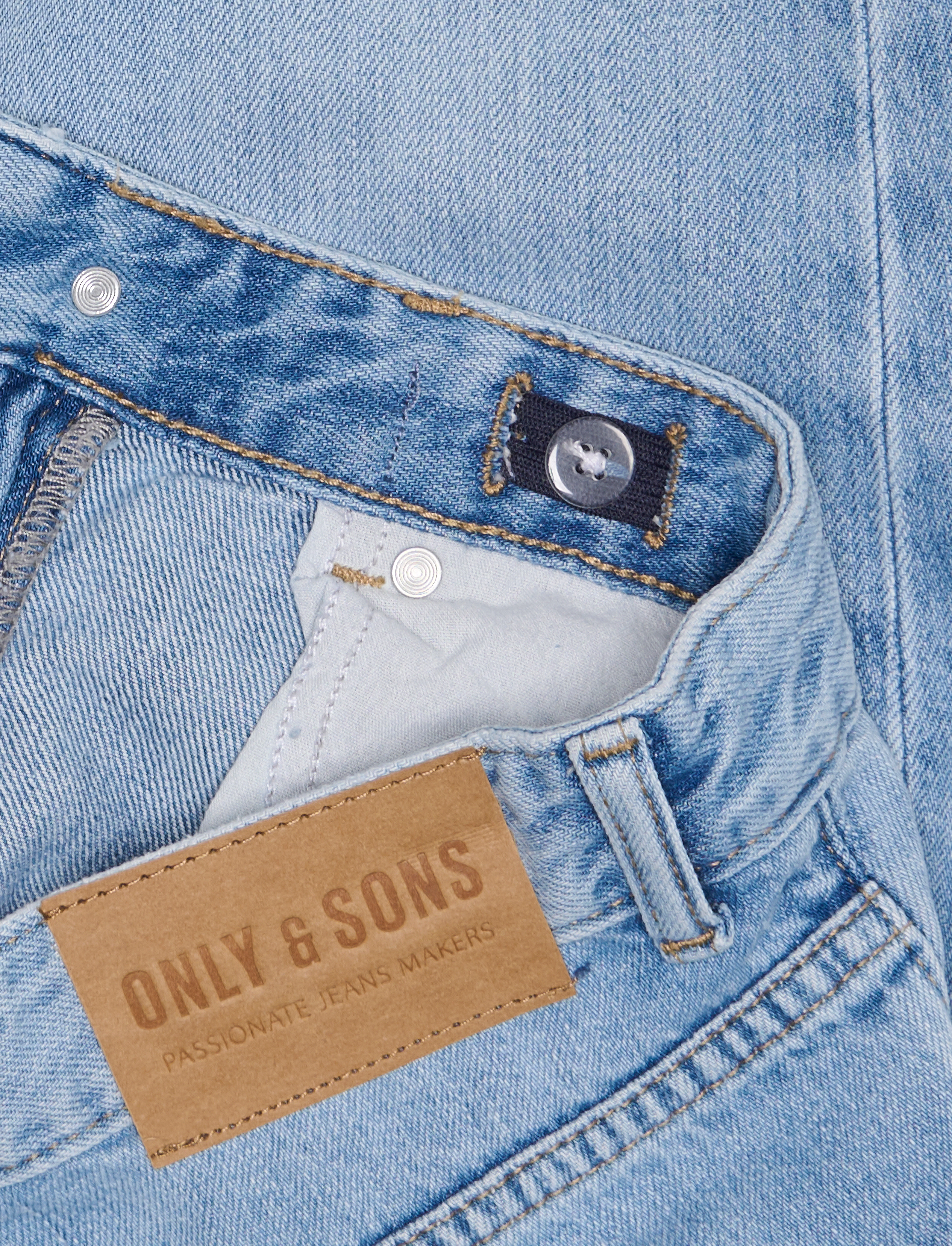ONLY & SONS - OSJEDGE STRAIGHT LB 2785 TAI DNM NOOS - regular jeans - light blue denim - 3