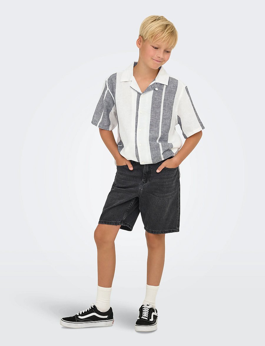 ONLY & SONS - OSJEDGE WB 2789 PIM DNM SHORTS NOOS - jeansshorts - washed black - 4