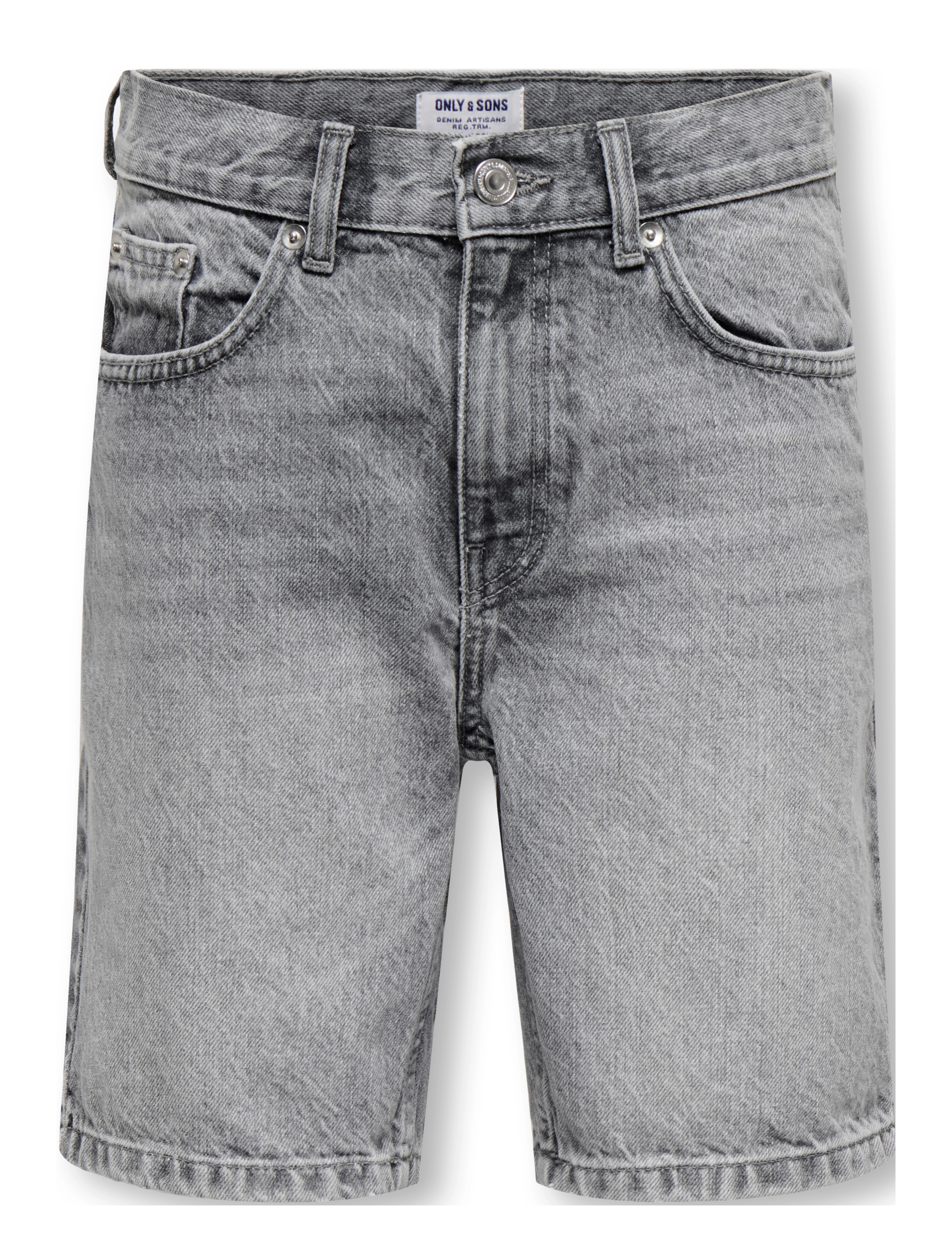 ONLY & SONS OSJEDGE MG 2790 TAI DNM SHORTS NOOS - ONLY & SONS - MEDIUM GREY DENIM / grey