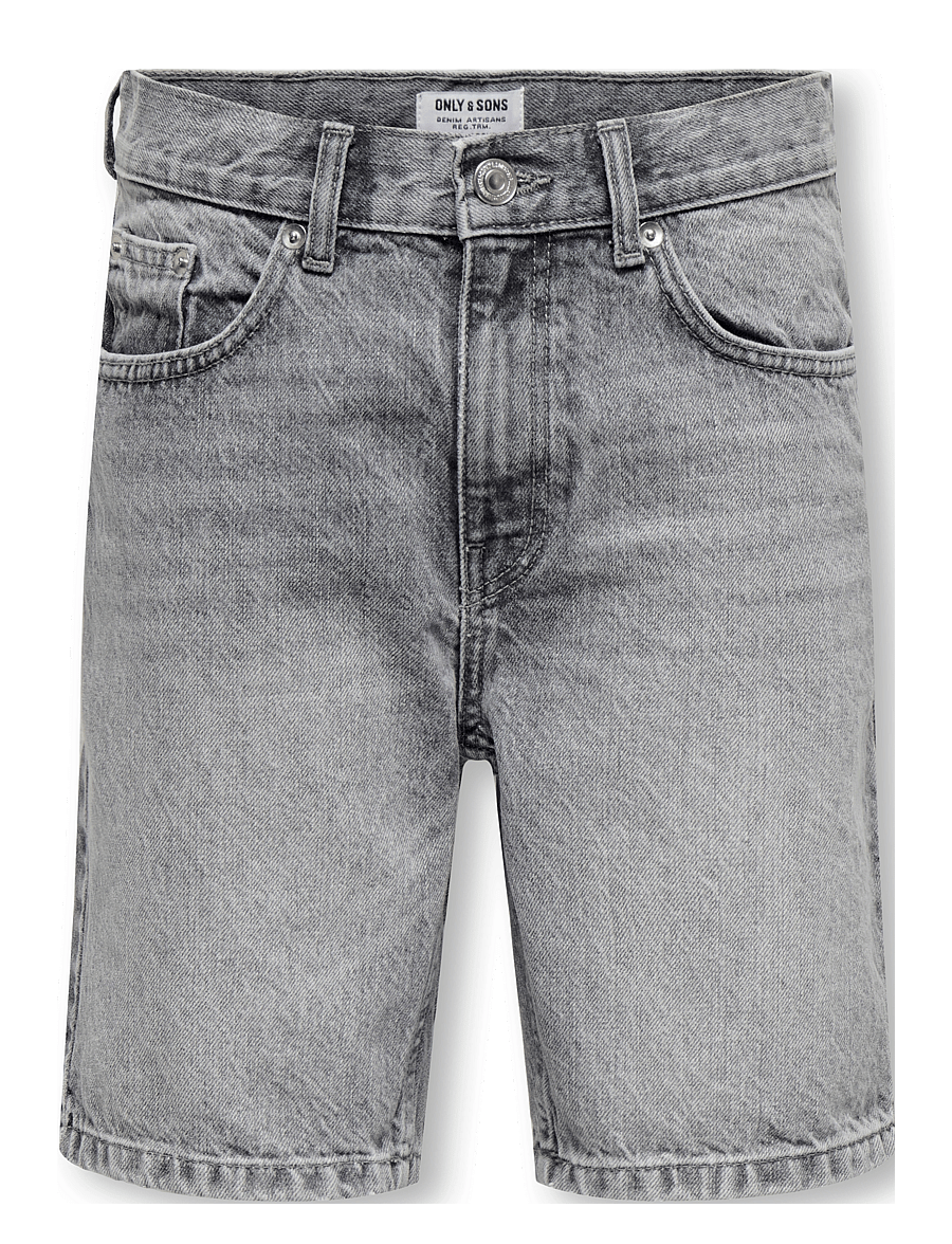 ONLY & SONS - OSJEDGE MG 2790 TAI DNM SHORTS NOOS - lühikesed teksapüksid - medium grey denim - 1