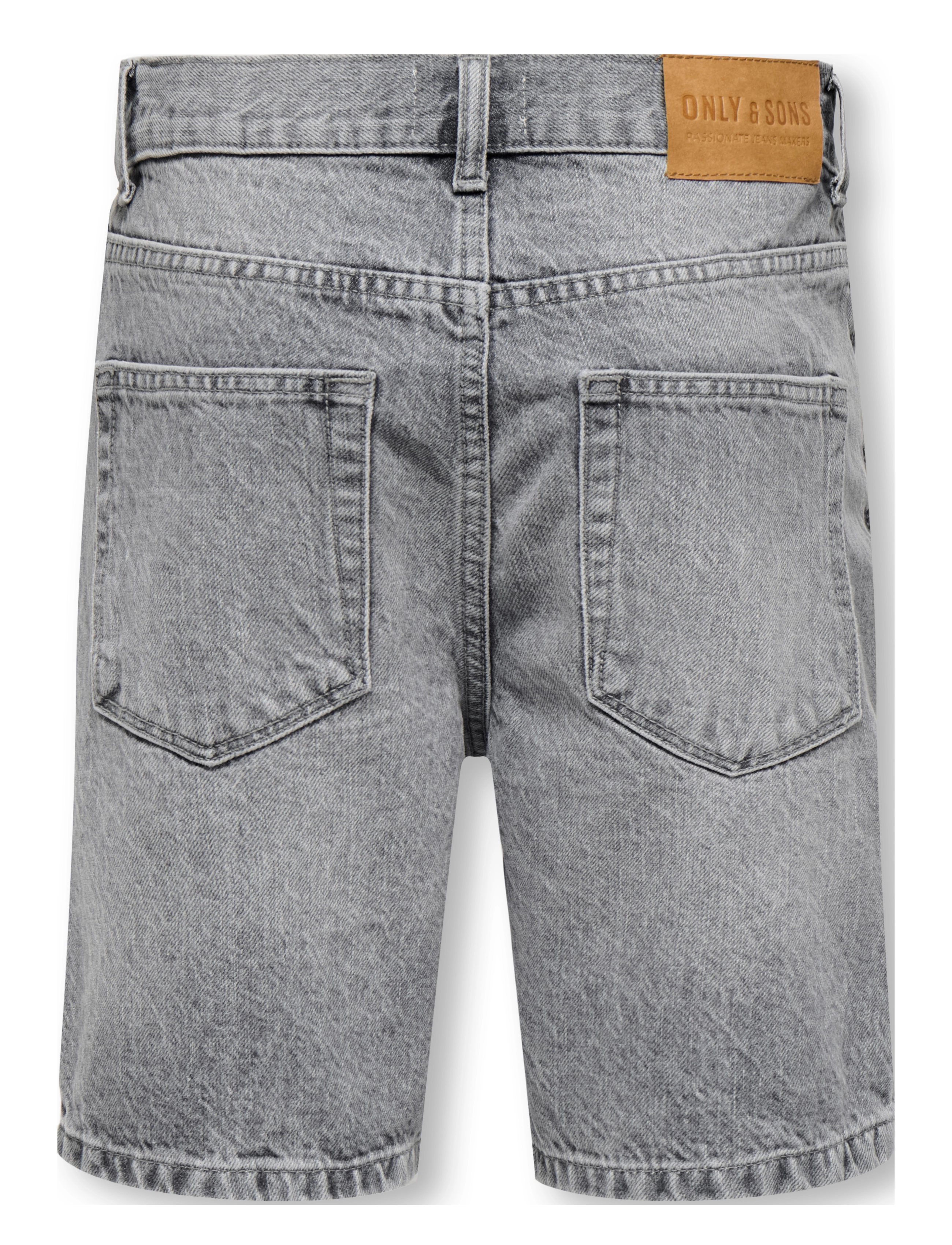 ONLY & SONS - OSJEDGE MG 2790 TAI DNM SHORTS NOOS - jeansshorts - medium grey denim - 2
