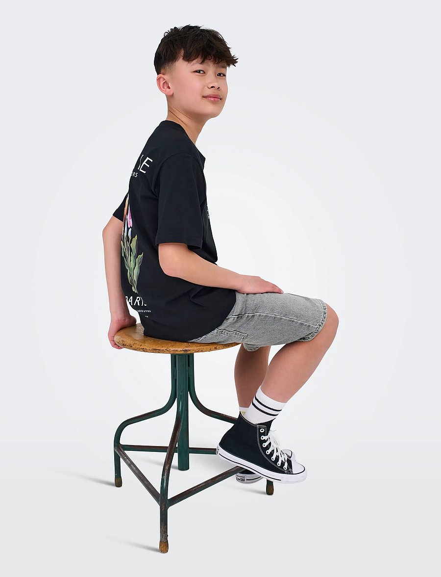 ONLY & SONS - OSJEDGE MG 2790 TAI DNM SHORTS NOOS - lühikesed teksapüksid - medium grey denim - 4