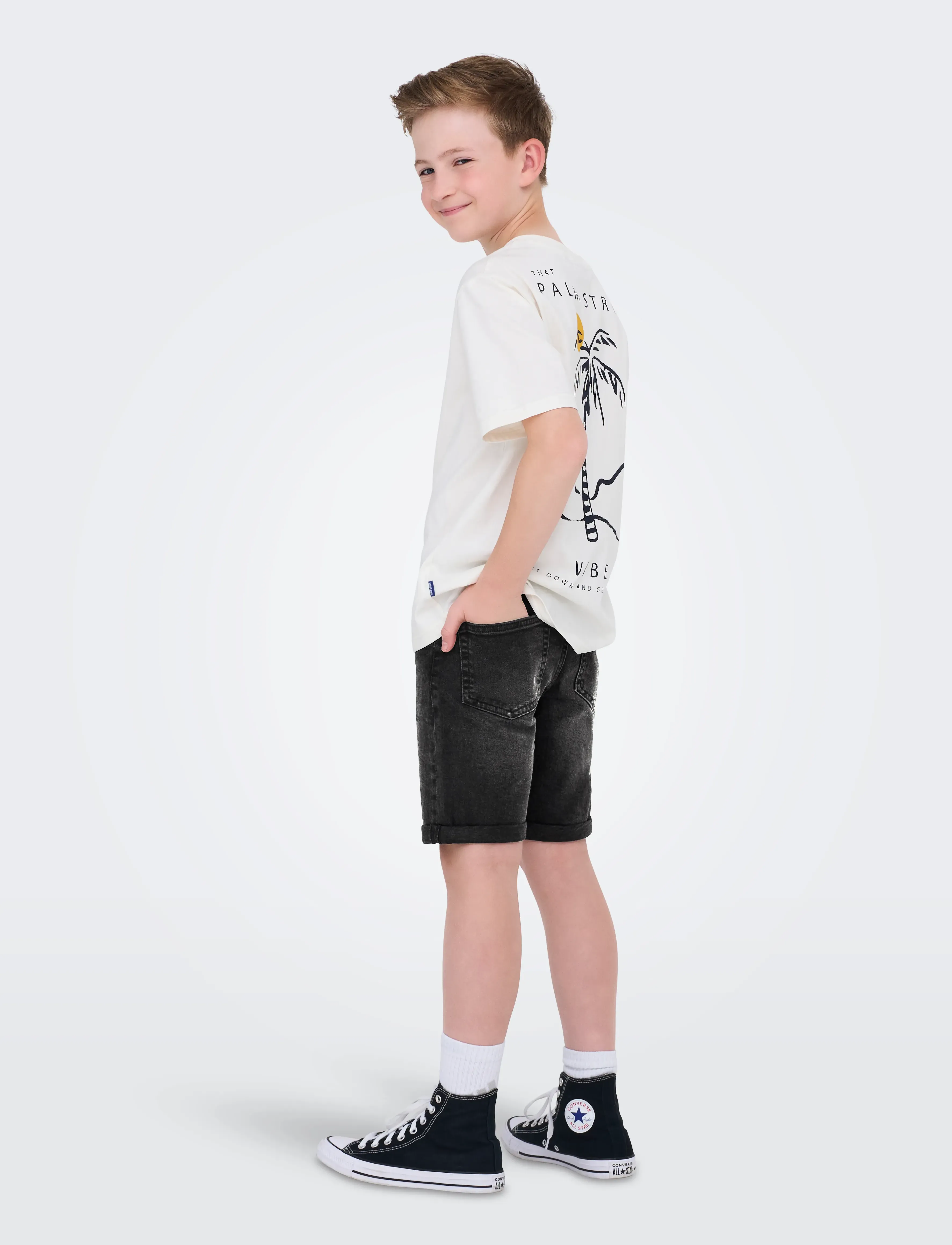 ONLY & SONS - OSJPLY WB 2796 PIM DNM SHORTS NOOS - short en jeans - washed black - 3