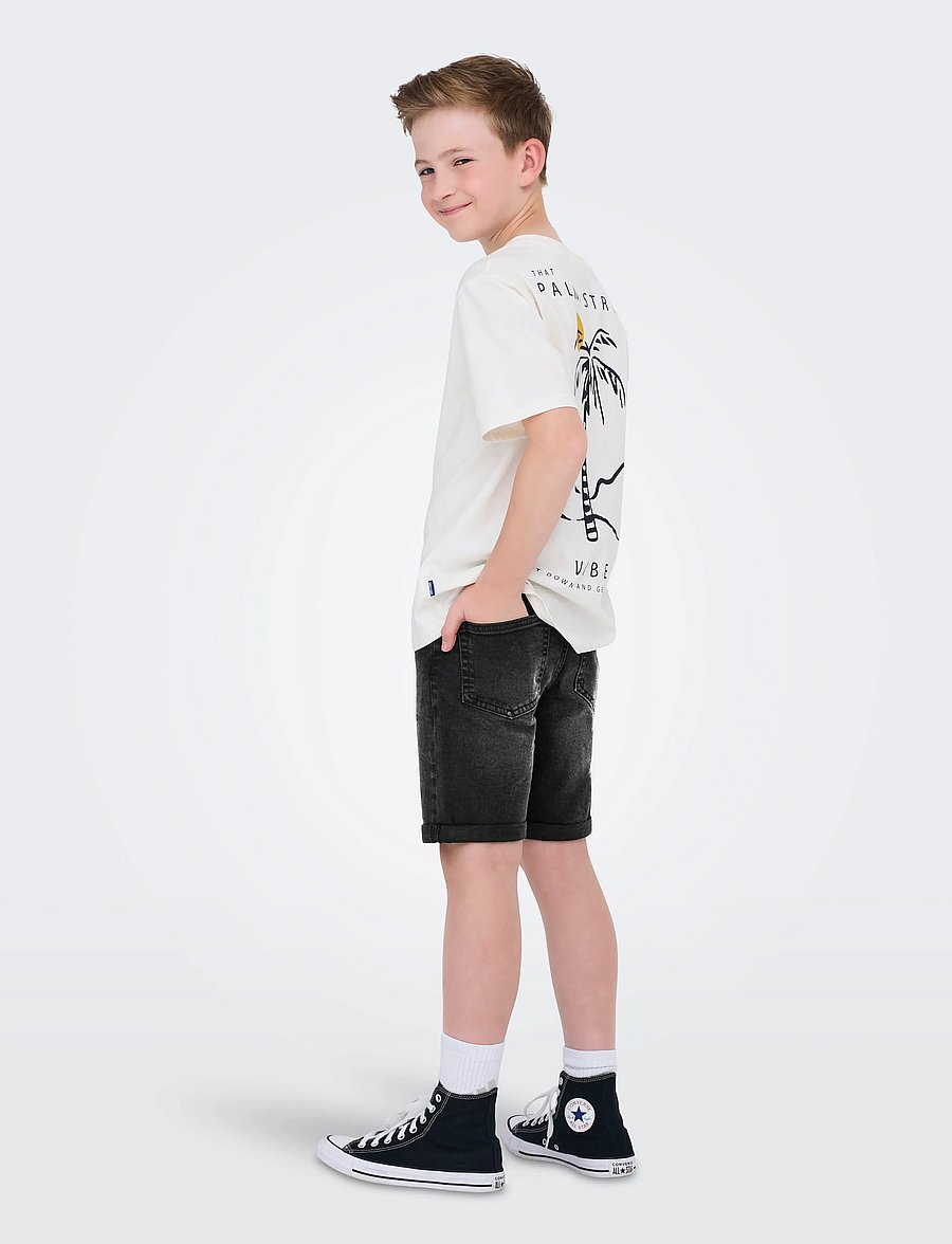ONLY & SONS - OSJPLY WB 2796 PIM DNM SHORTS NOOS - jeansshorts - washed black - 3