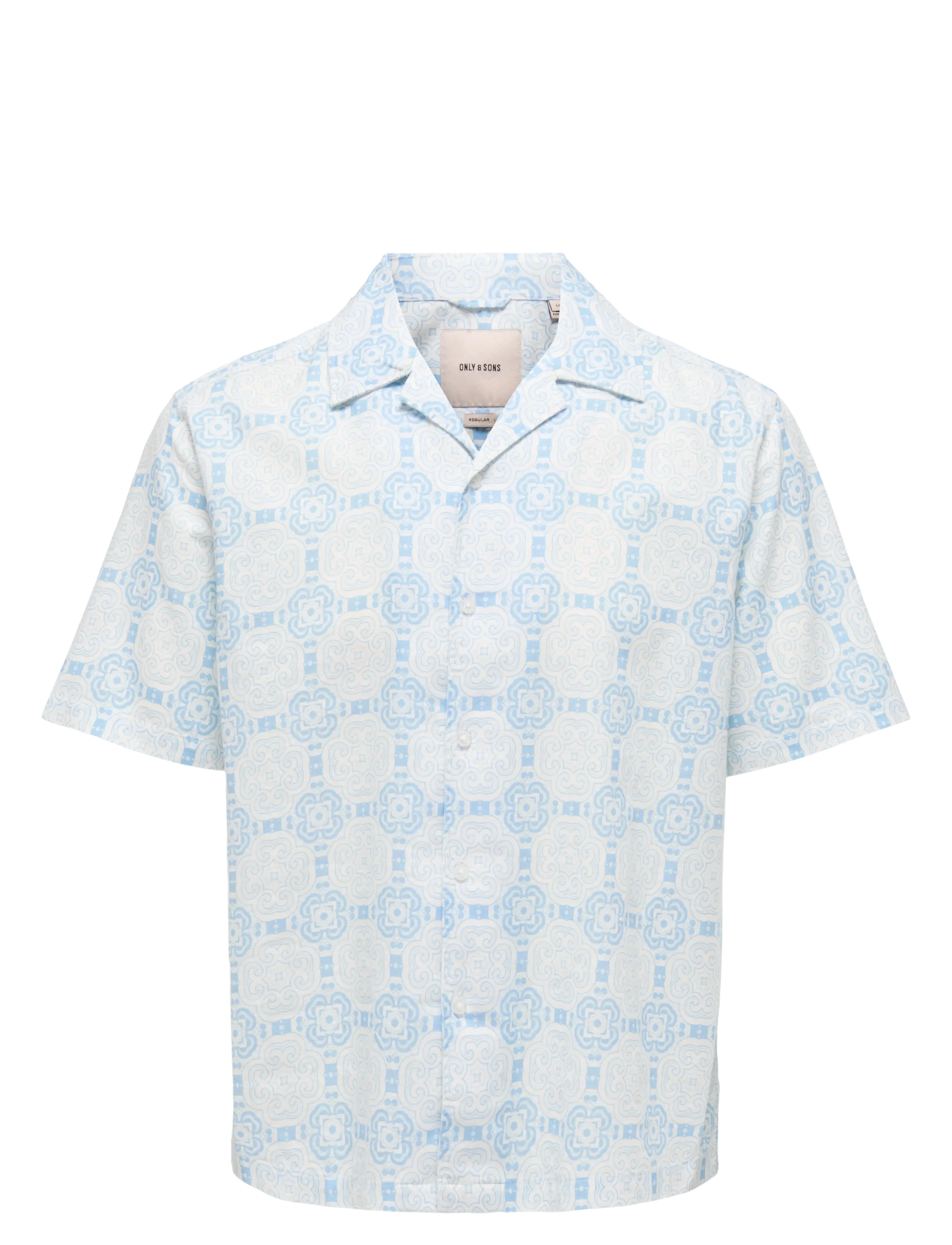 ONLY & SONS ONSCAIDEN REG FIT AOP SHIRT - Skjorter - GLACIER LAKE / blue
