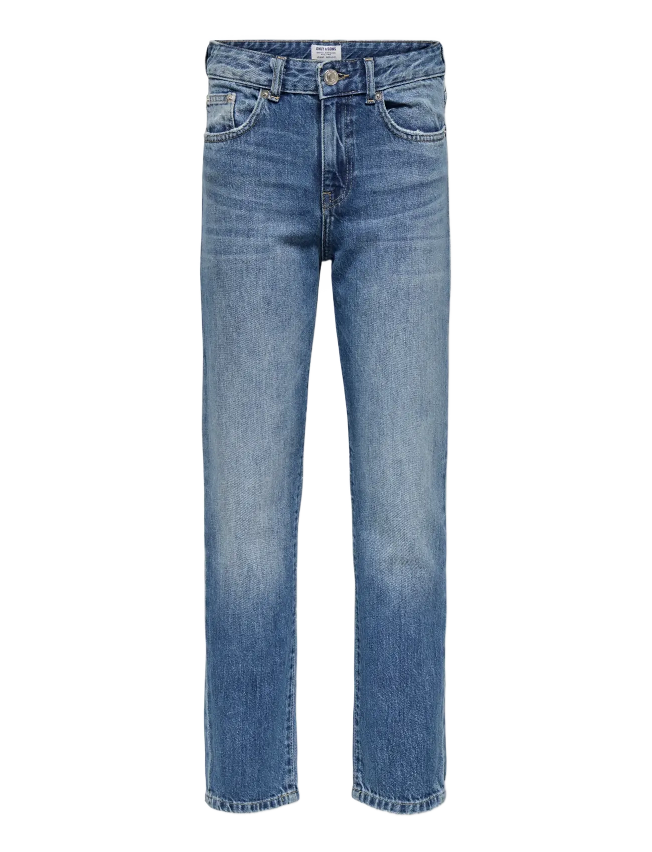 ONLY & SONS - OSJEDGE STRAIGHT MB 2838 TAI DNM NOOS - Įprasto kirpimo džinsai - medium blue denim - 1