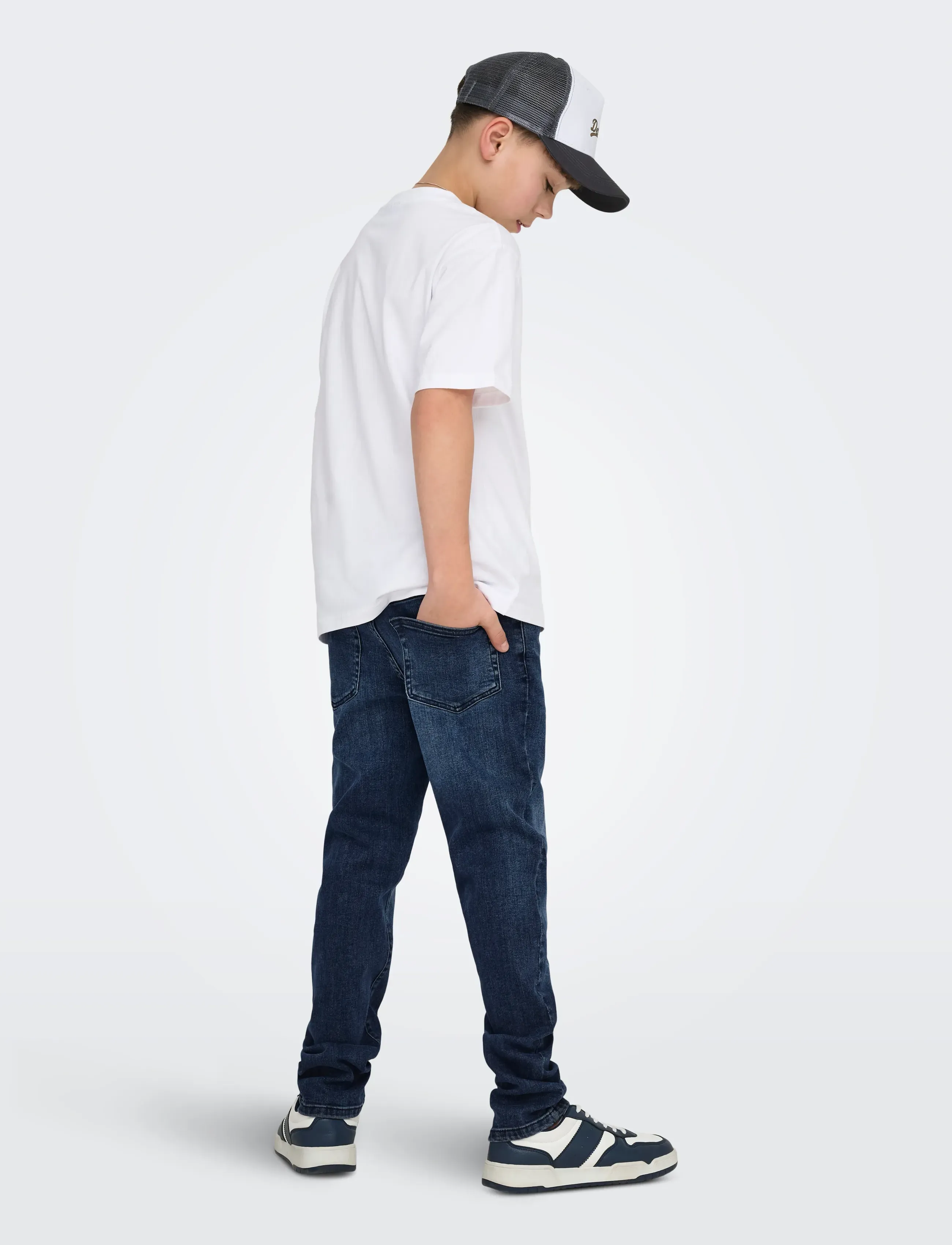 ONLY & SONS - OSJWEFT REGULAR BB 2842 TAI DNM NOOS - tavalised teksad - blue black denim - 3