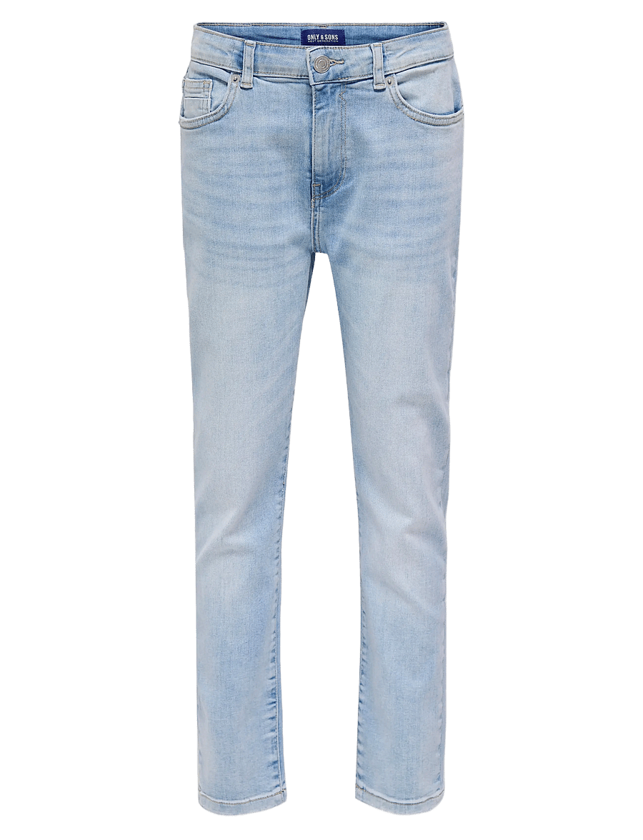 ONLY & SONS - OSJYOKE TAPERED JAX LB 2843 TAI DNM NOOS - laisvo kirpimo džinsai - light blue denim - 1