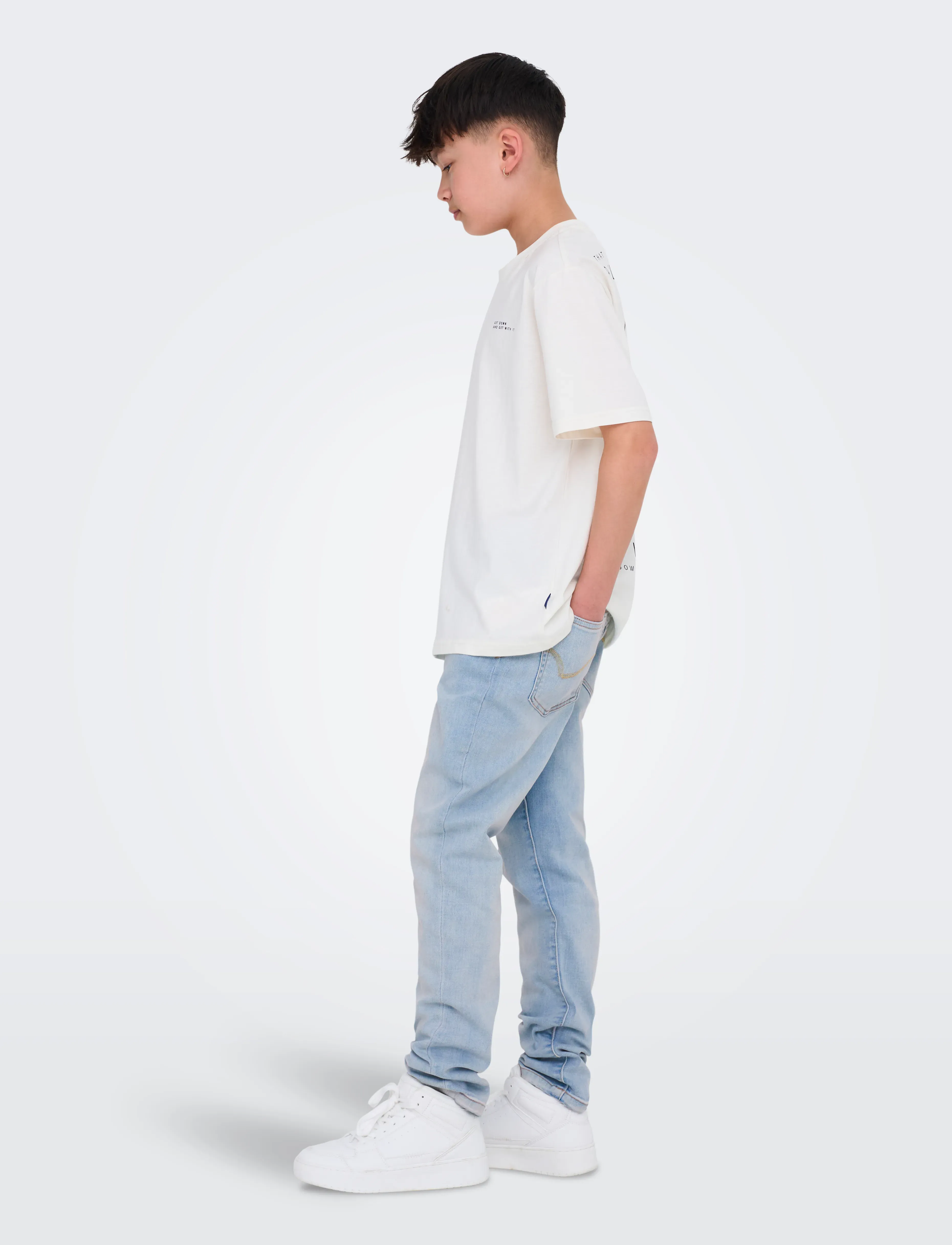 ONLY & SONS - OSJYOKE TAPERED JAX LB 2843 TAI DNM NOOS - tapered jeans - light blue denim - 3