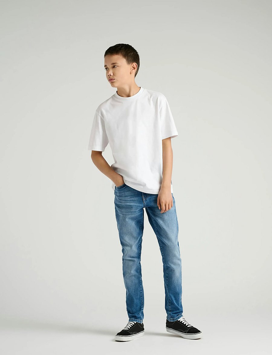 ONLY & SONS - OSJYOKE TAPERED JAX MB 2844 TAI DNM NOOS - tapered jeans - medium blue denim - 4