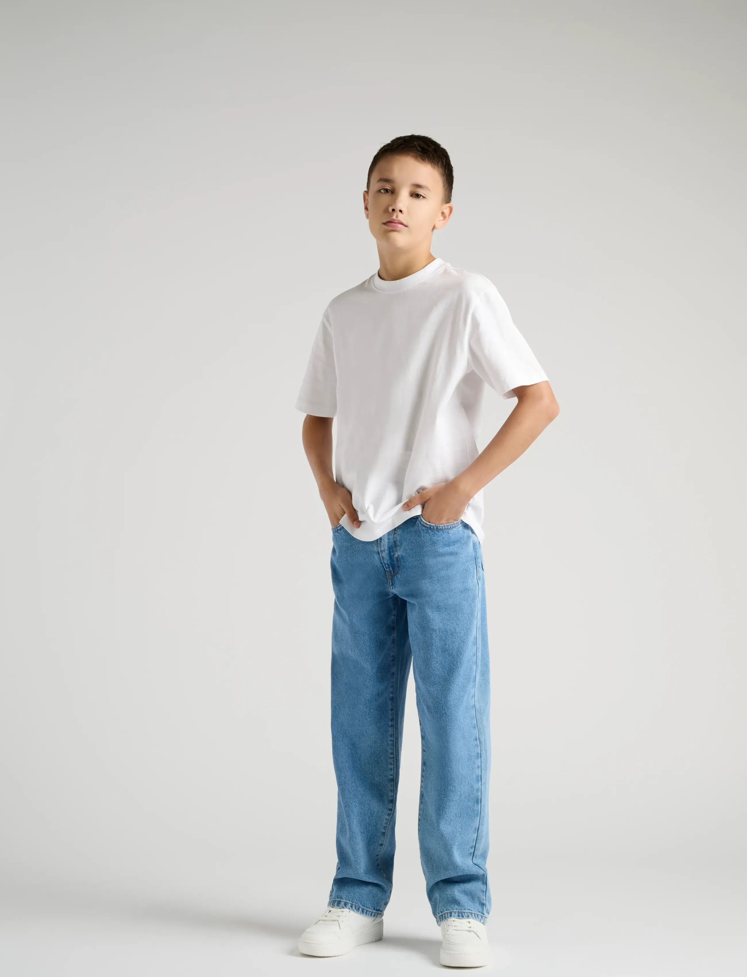 ONLY & SONS - OSJFADE LOOSE LB 2872 PIM DNM NOOS - platėjantys apačioje - light blue denim - 5