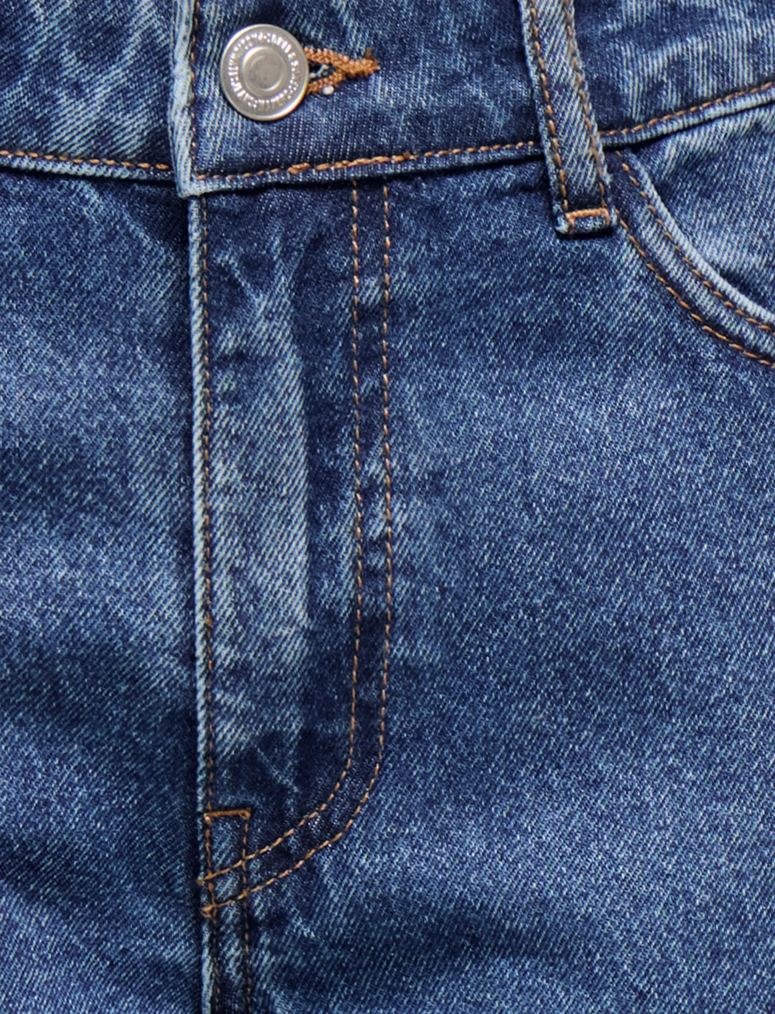 ONLY & SONS - OSJFADE LOOSE MB 2873 PIM DNM NOOS - rúmar gallabuxur - medium blue denim - 4