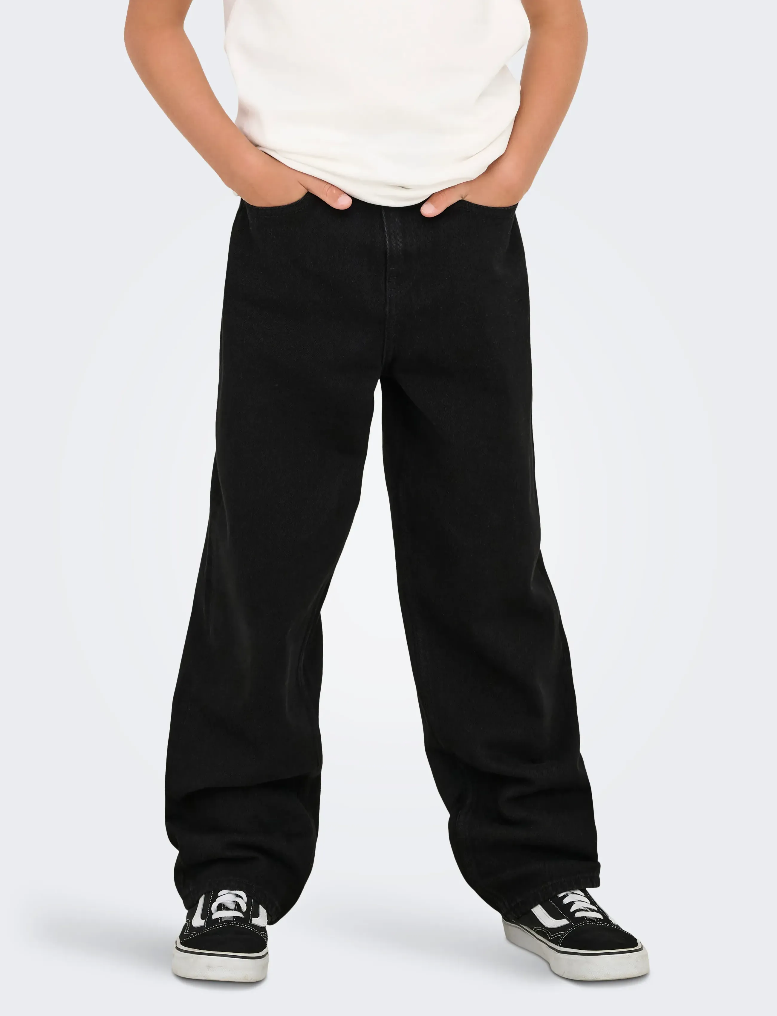 ONLY & SONS Osjfade Loose Black 2874 Pim Dnm Noos, Børn, Løse Jeans, Sort, Str: 176