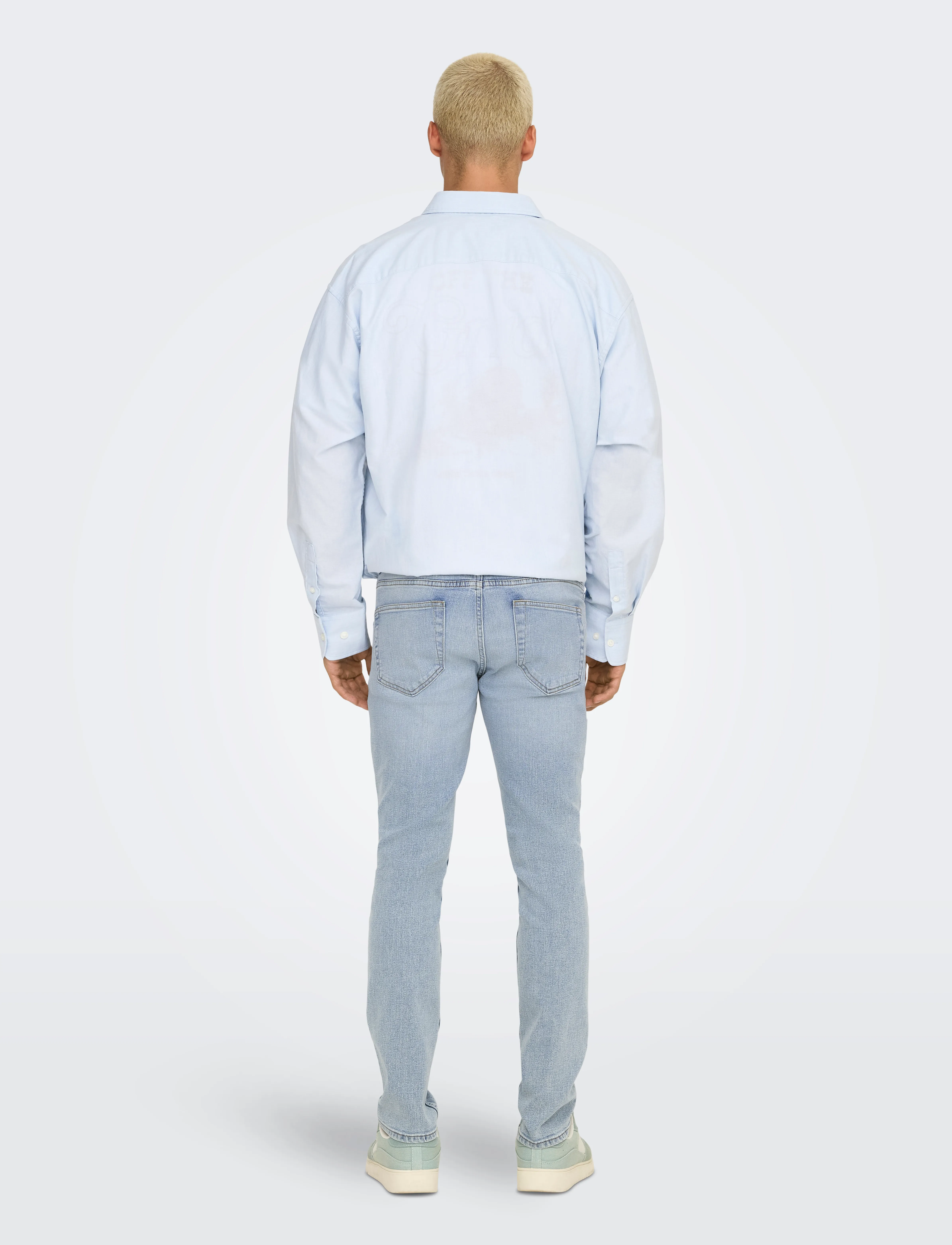 ONLY & SONS - ONSLOOM SLIM BOX PIM DNM MU OTL - slim jeans - light blue denim - 3
