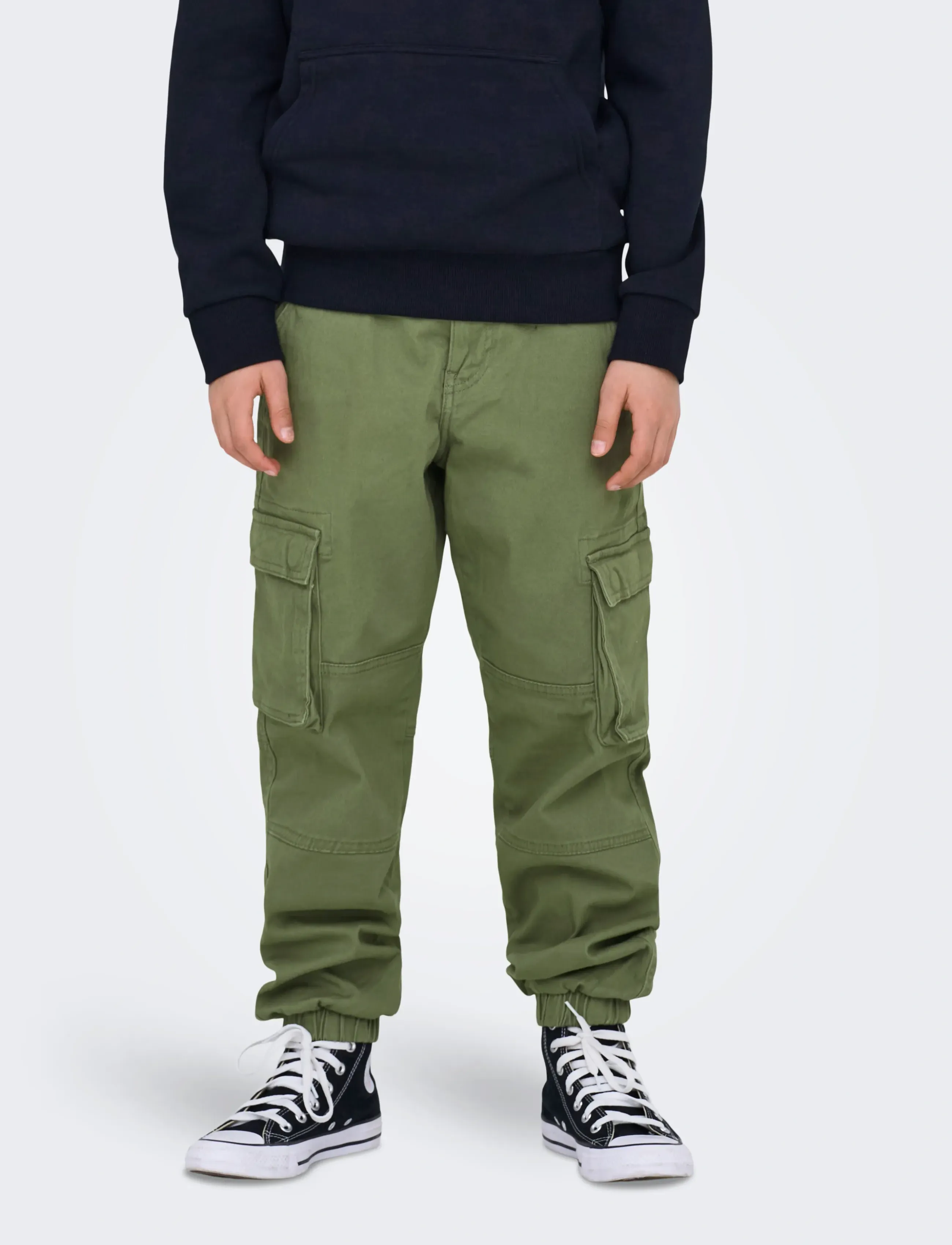 ONLY & SONS Osjcam Stage Cargo Cuff Life Noos, 122, Green, Underdele > Cargo Pants, Børn