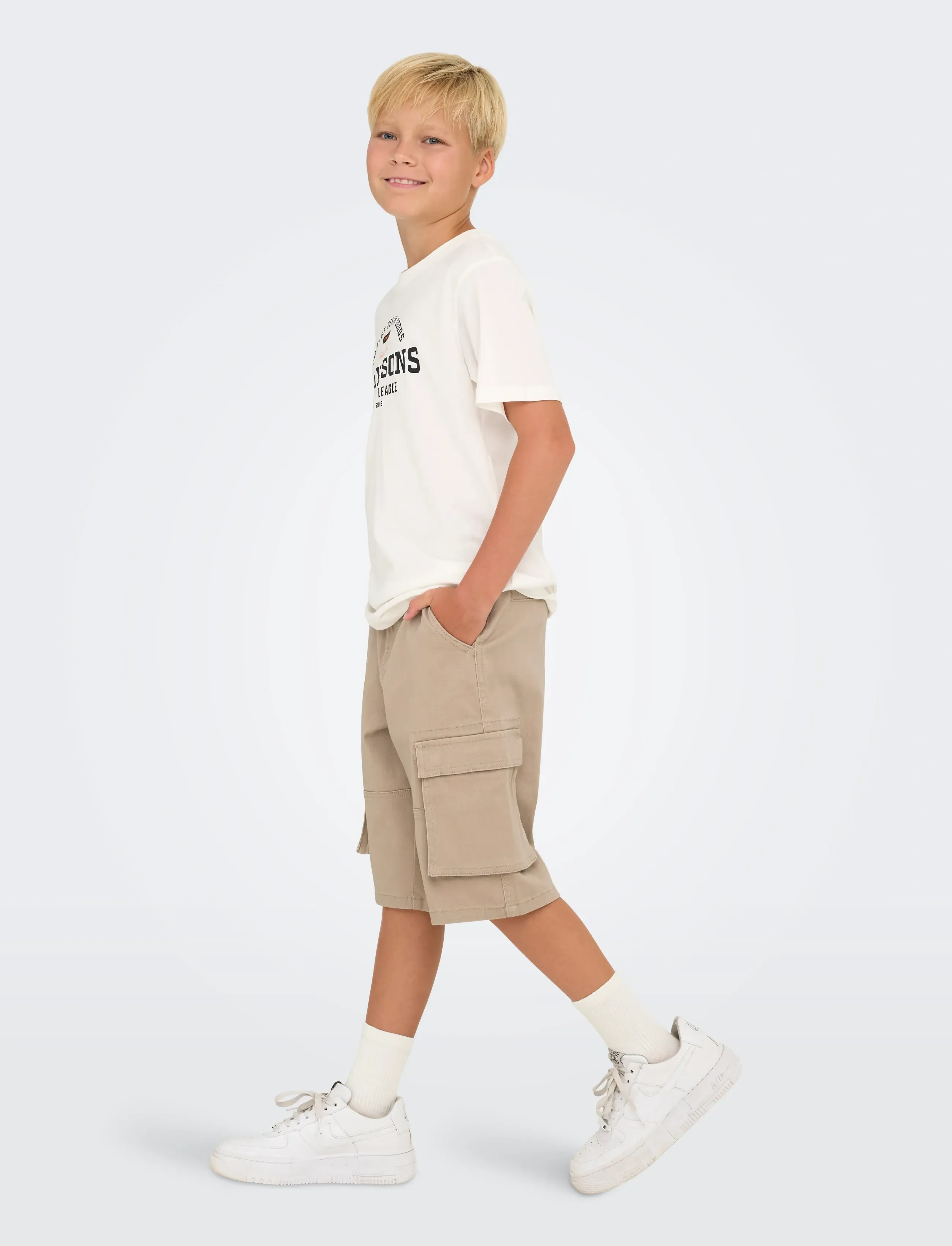ONLY & SONS - OSJCAM STAGE CARGO SHORTS LIFE PNT - lühikesed kargopüksid - chinchilla - 4