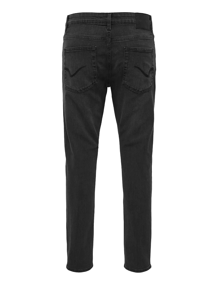 ONLY & SONS - ONSROPE SLIM TAPERED BOX DNM PIM ENT - tapered jeans - washed black - 1