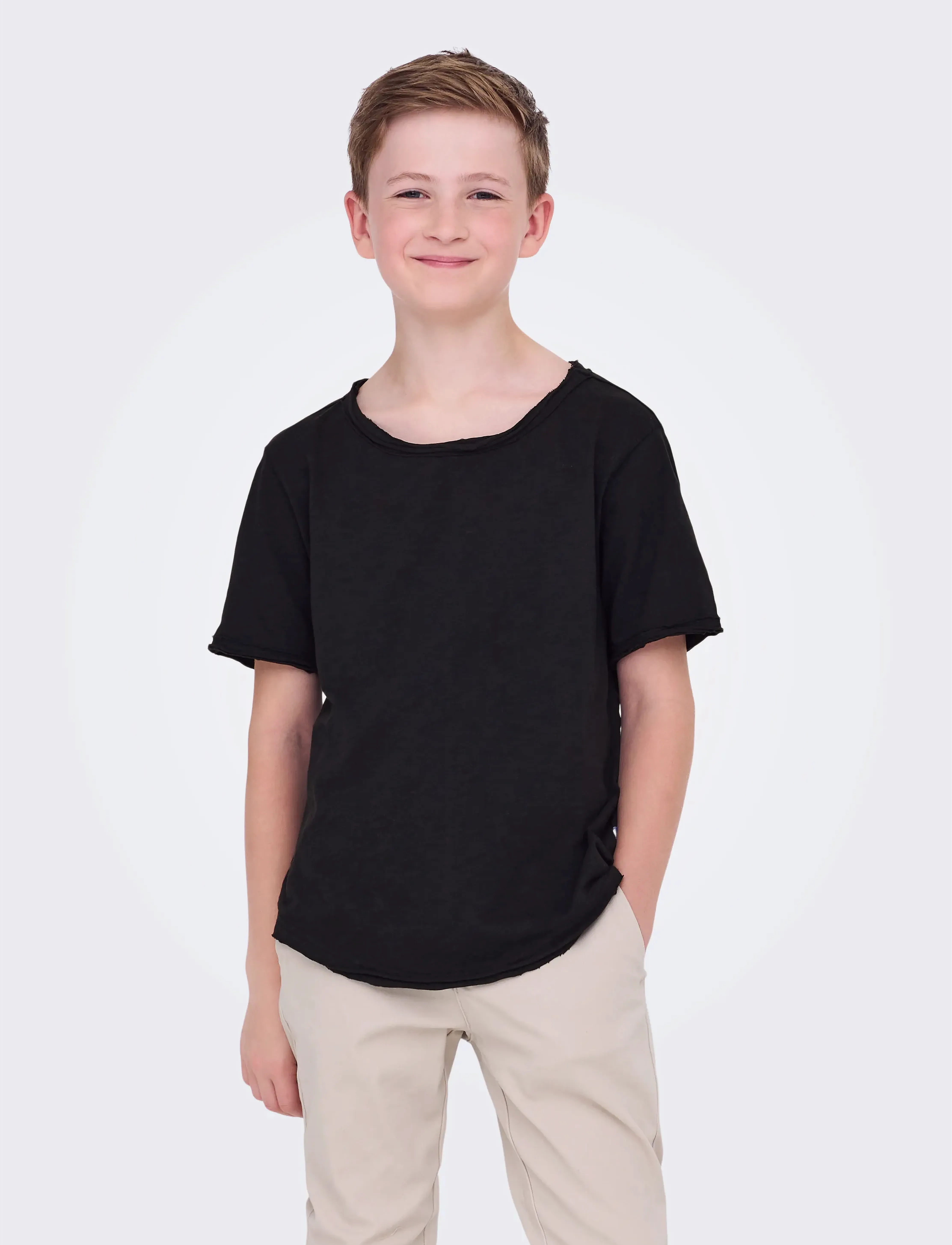 ONLY & SONS OSJBENNE LONGY SS TEE JRS NOOS - Kortærmede T-shirts - BLACK / black