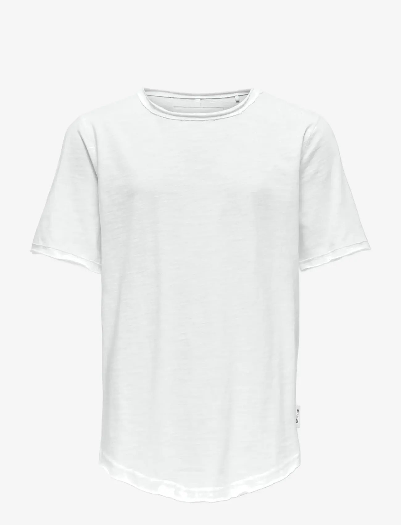 ONLY & SONS - OSJBENNE LONGY SS TEE JRS NOOS - short-sleeved t-shirts - bright white - 1