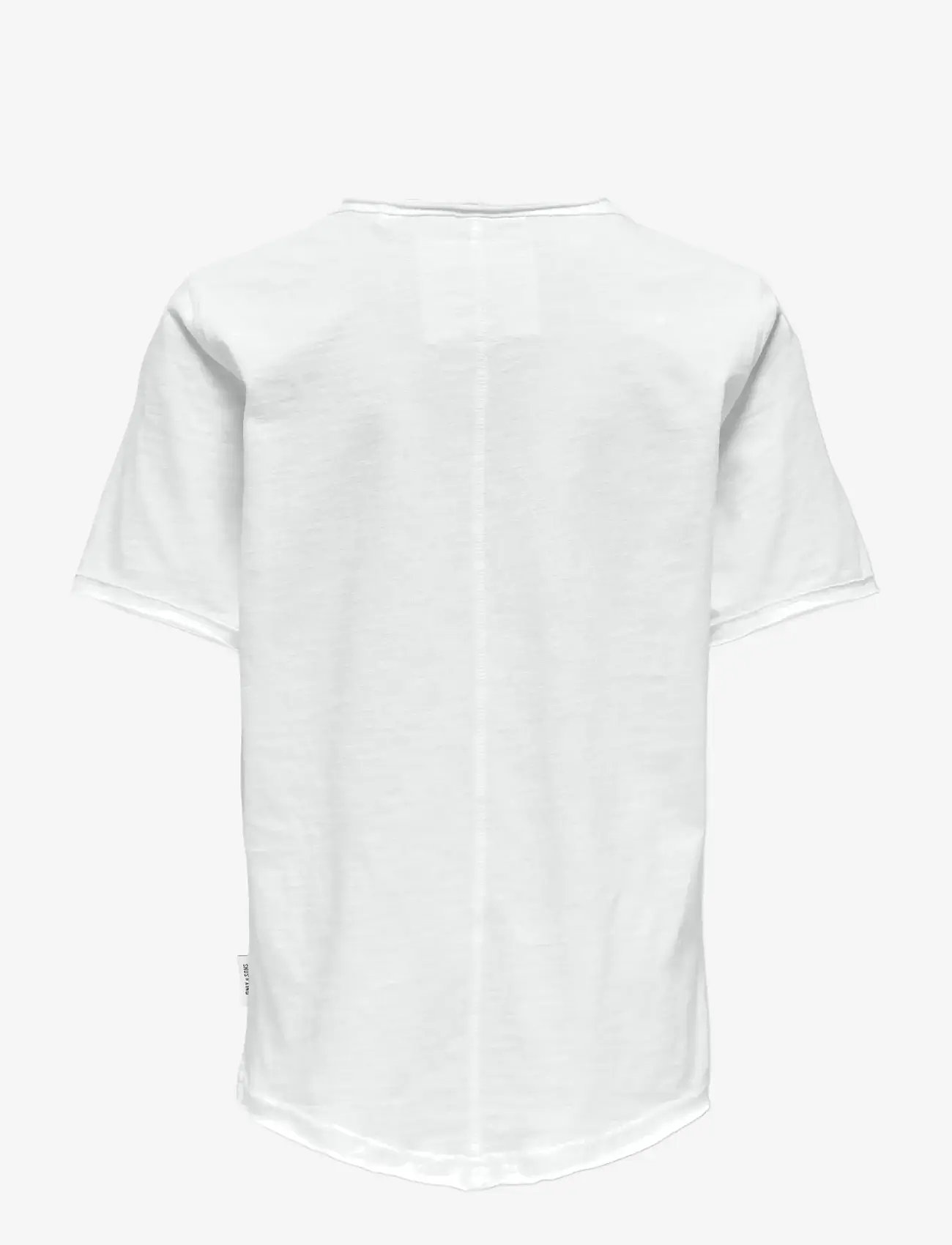 ONLY & SONS - OSJBENNE LONGY SS TEE JRS NOOS - short-sleeved t-shirts - bright white - 2