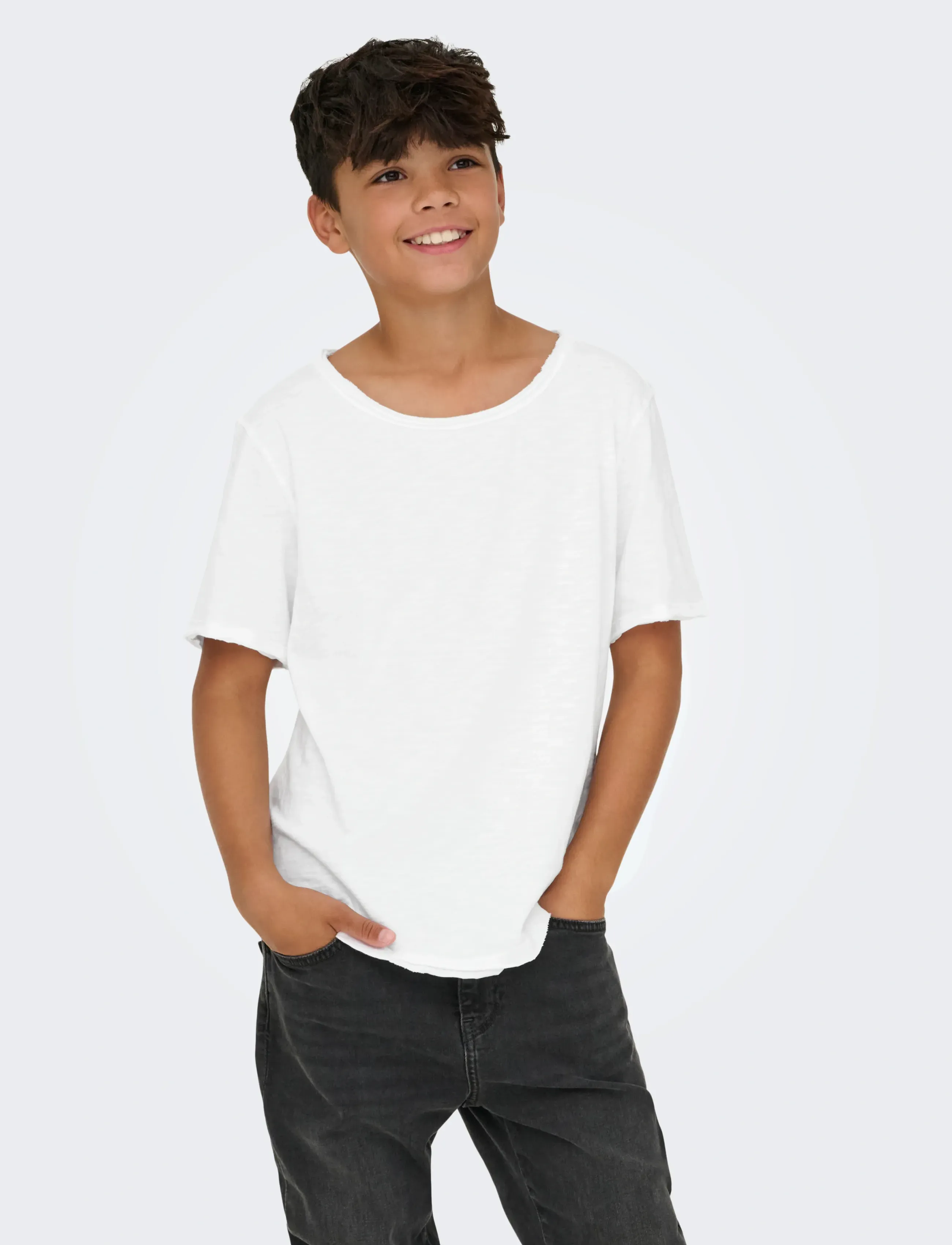 ONLY & SONS - OSJBENNE LONGY SS TEE JRS NOOS - kurzärmelige - bright white - 0