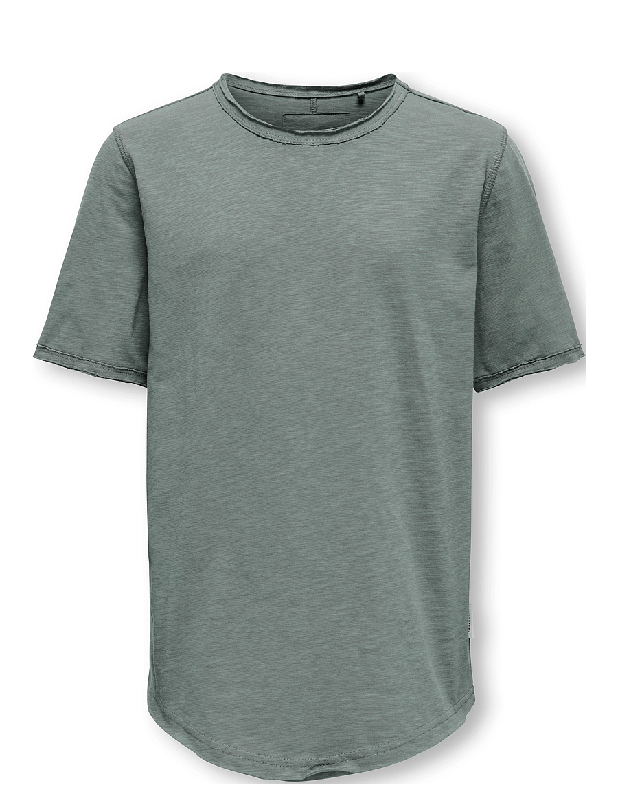 ONLY & SONS - OSJBENNE LONGY SS TEE JRS NOOS - kortärmade t-shirts - castor gray - 1