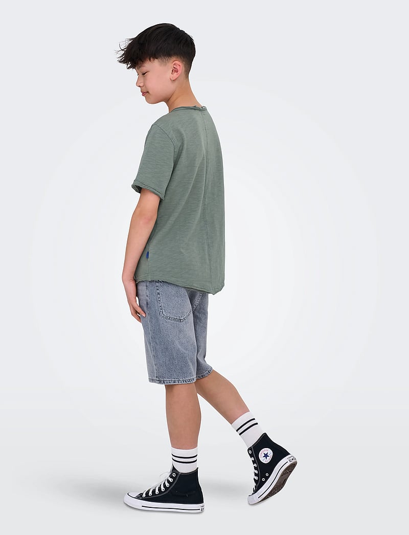 ONLY & SONS - OSJBENNE LONGY SS TEE JRS NOOS - kortærmede t-shirts - castor gray - 3