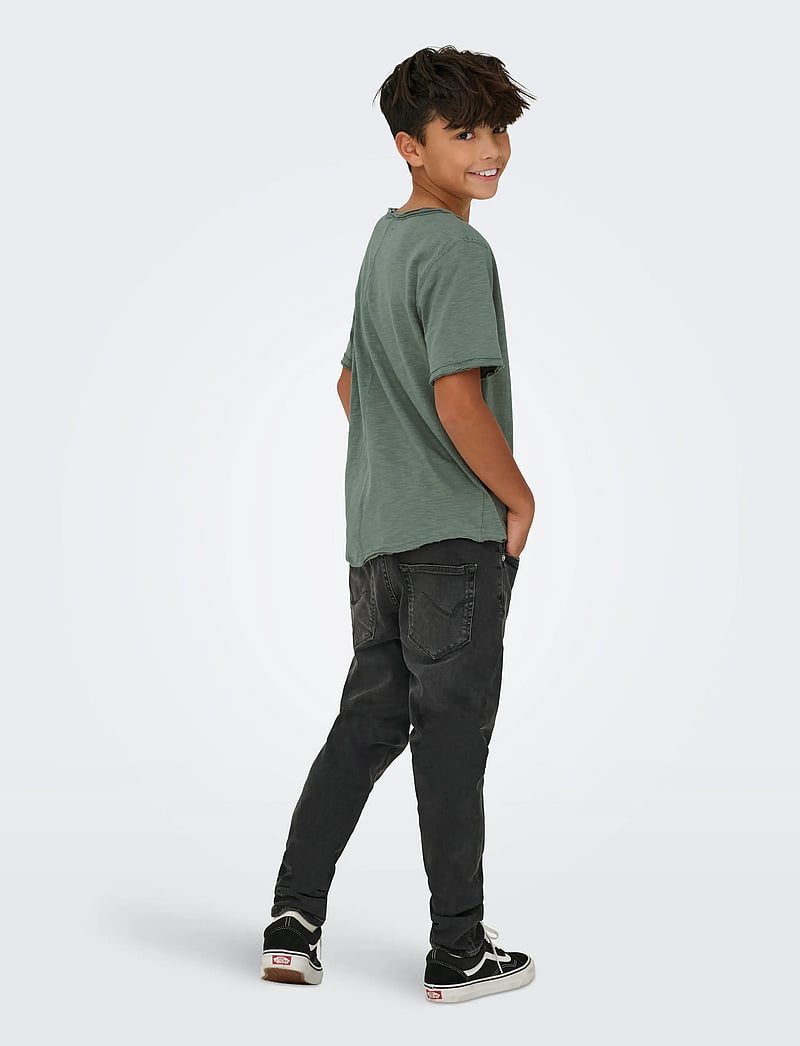 ONLY & SONS - OSJBENNE LONGY SS TEE JRS NOOS - kortærmede t-shirts - castor gray - 3