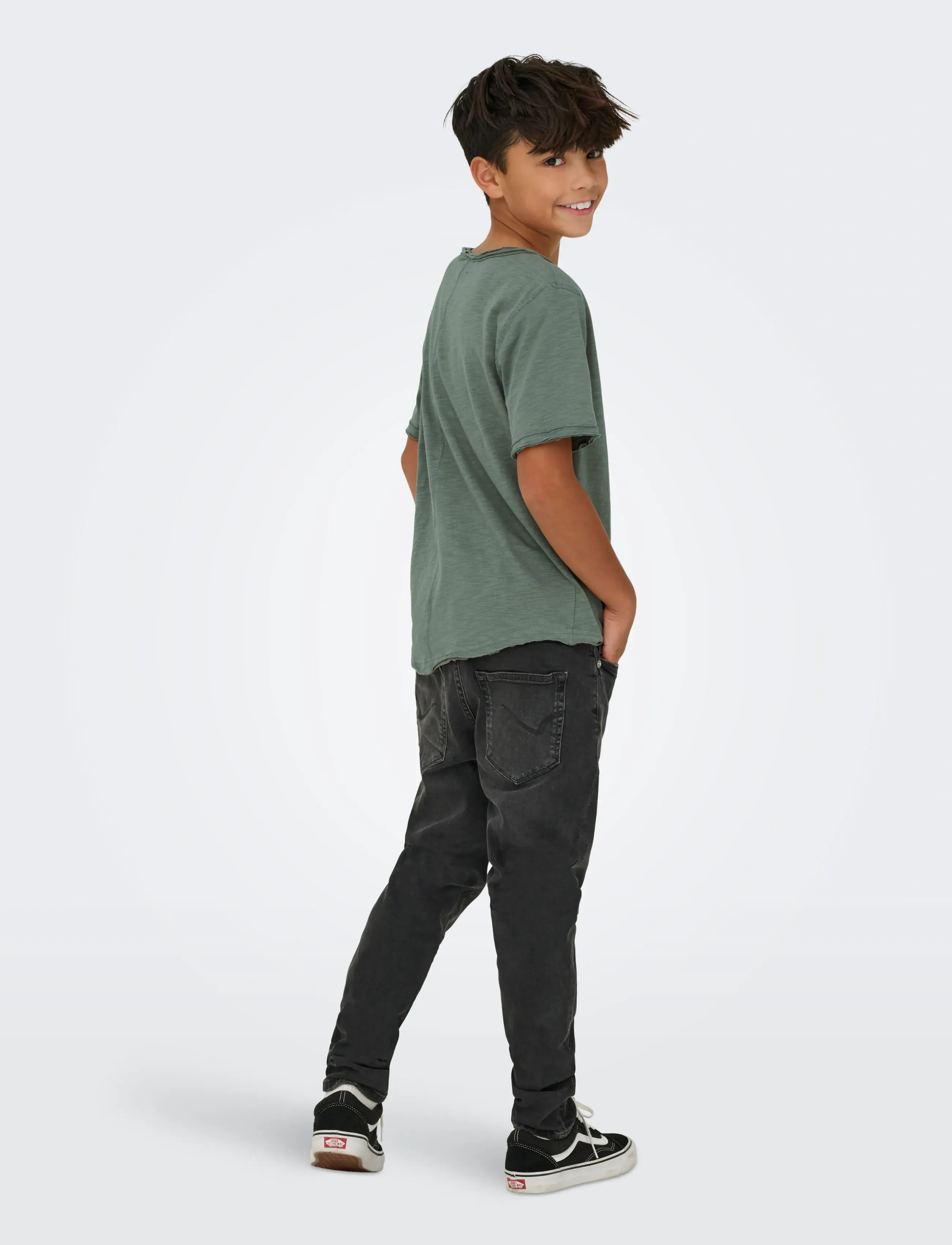 ONLY & SONS - OSJBENNE LONGY SS TEE JRS NOOS - short-sleeved t-shirts - castor gray - 3