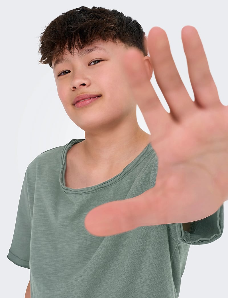 ONLY & SONS - OSJBENNE LONGY SS TEE JRS NOOS - kortærmede t-shirts - castor gray - 4