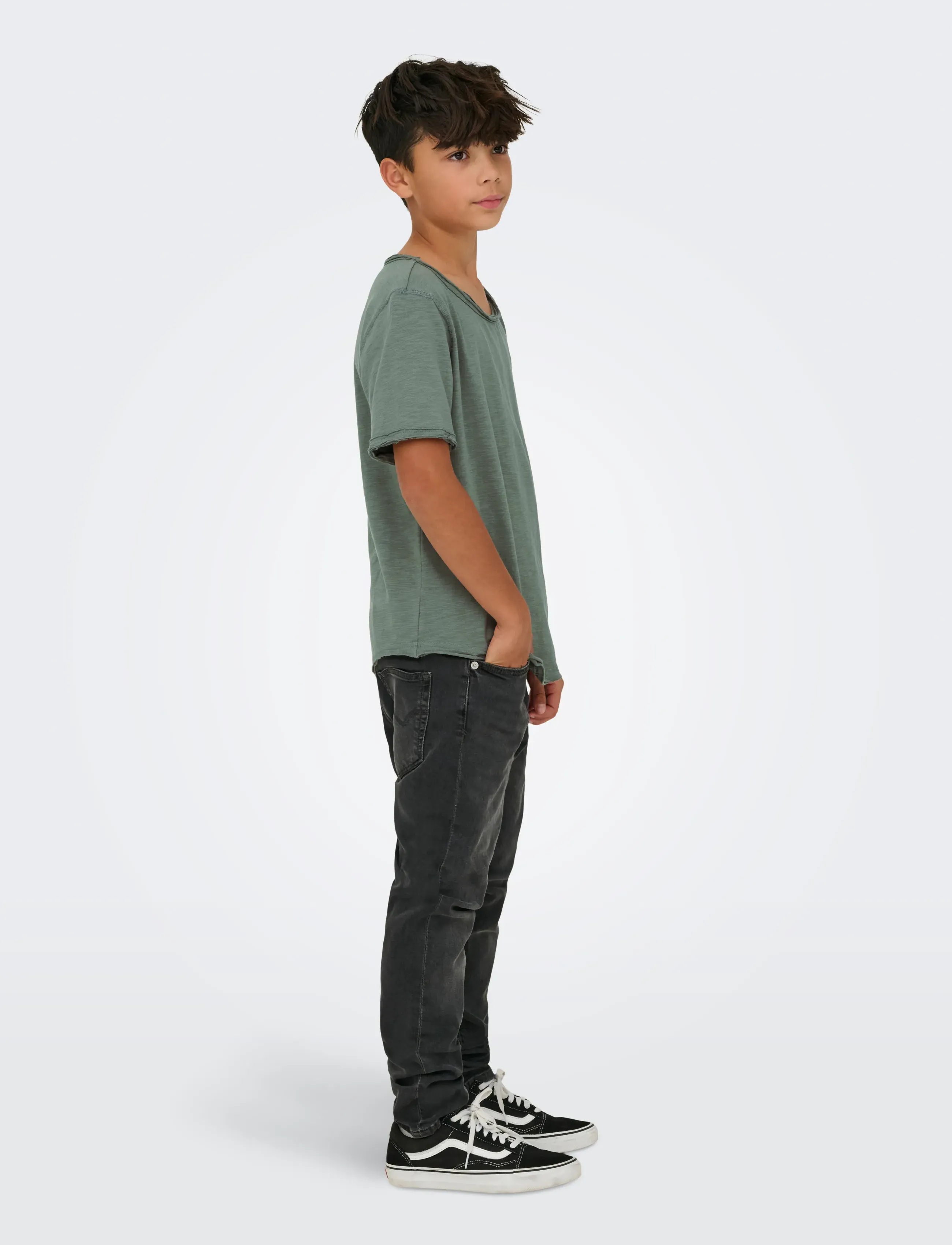 ONLY & SONS - OSJBENNE LONGY SS TEE JRS NOOS - short-sleeved t-shirts - castor gray - 4