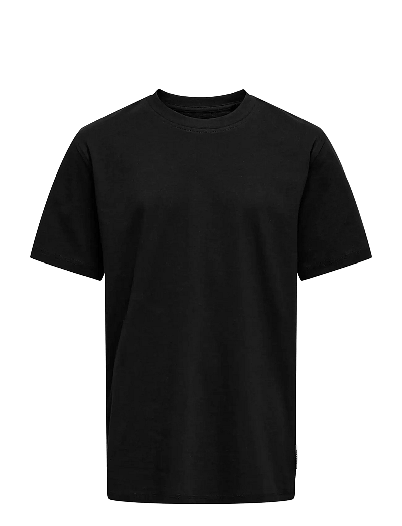 ONLY & SONS - OSJMAX LIFE SS STITCH TEE JRS NOOS - kortærmede t-shirts - black - 1