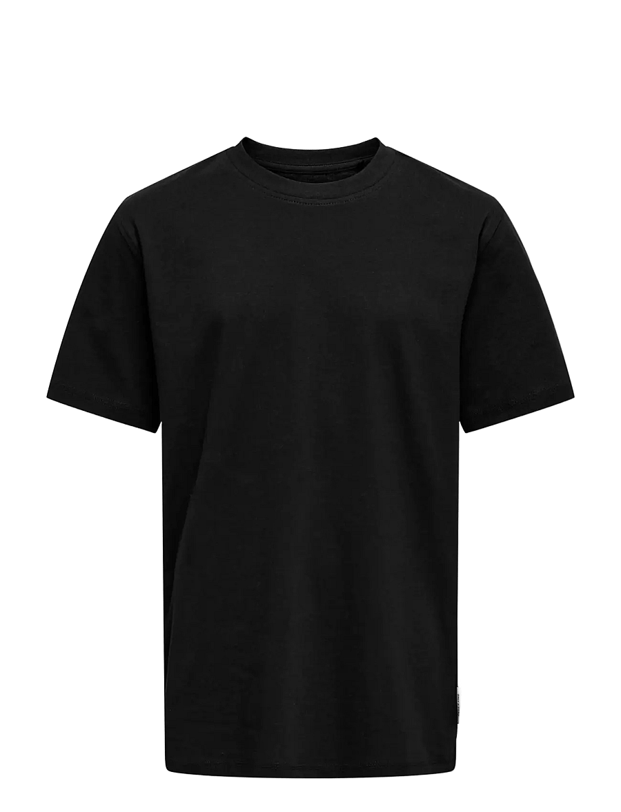 ONLY & SONS - OSJMAX LIFE SS STITCH TEE JRS NOOS - kurzärmelige - black - 1
